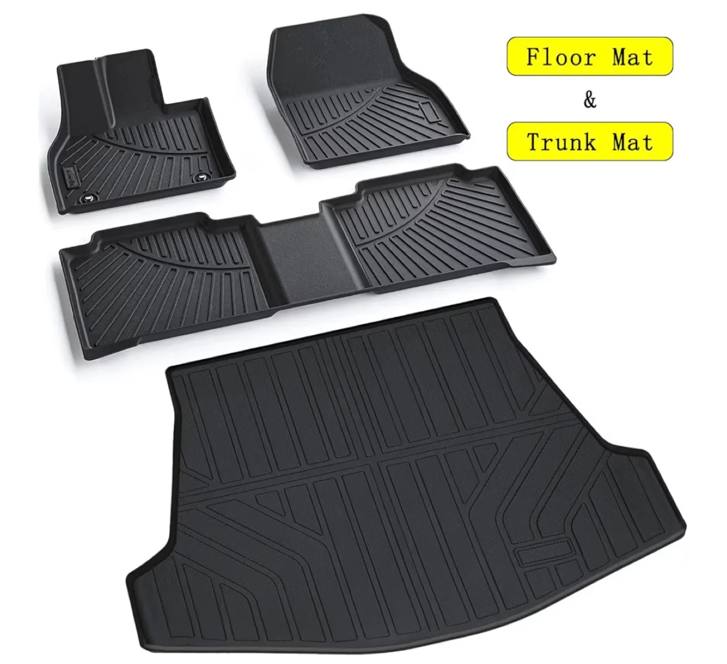 2023-2025 Toyota BZ4X Premium Floor Mats + Cargo Liner image indicator(9)