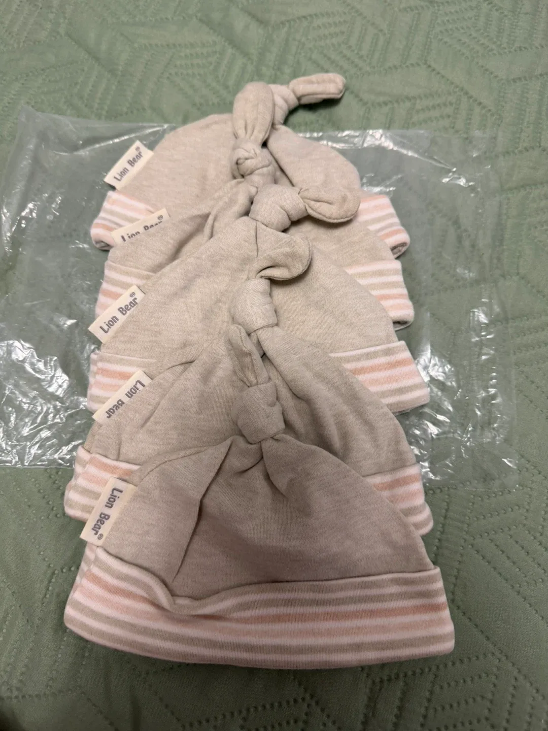 Lion Bear Baby Hats - Set of 5