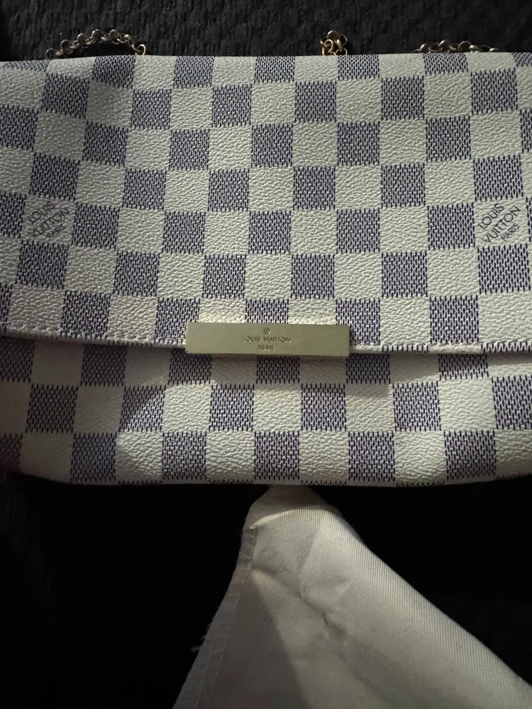 Louis Vuitton Damier Azur Eva Clutch image indicator(2)