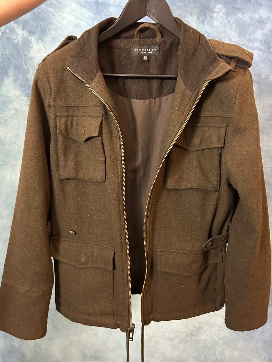 Men's Wool Blend Jacket, Size M - photo 3