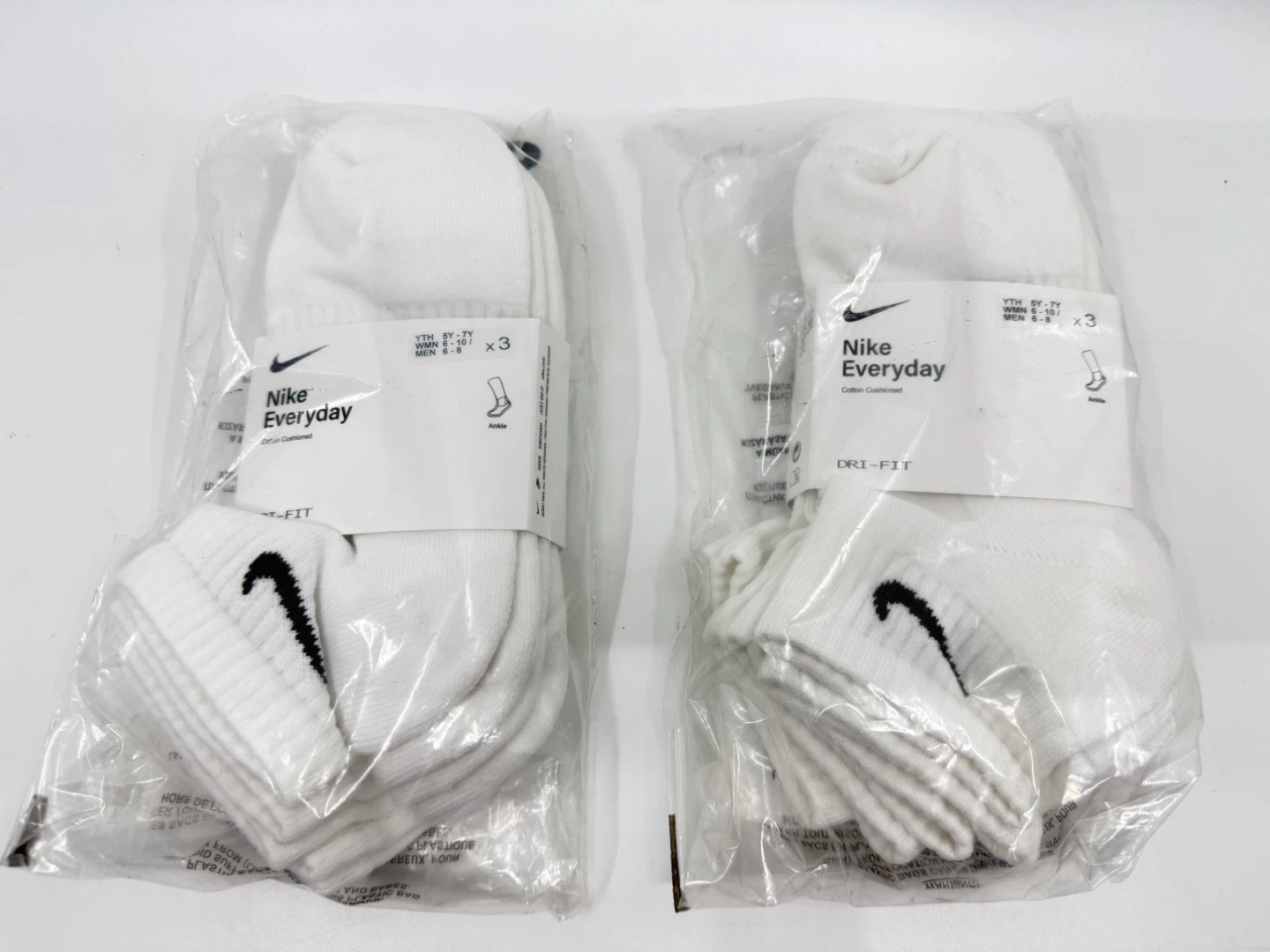 Nike Everyday Cushioned Ankle Socks, 3 pairs per pack