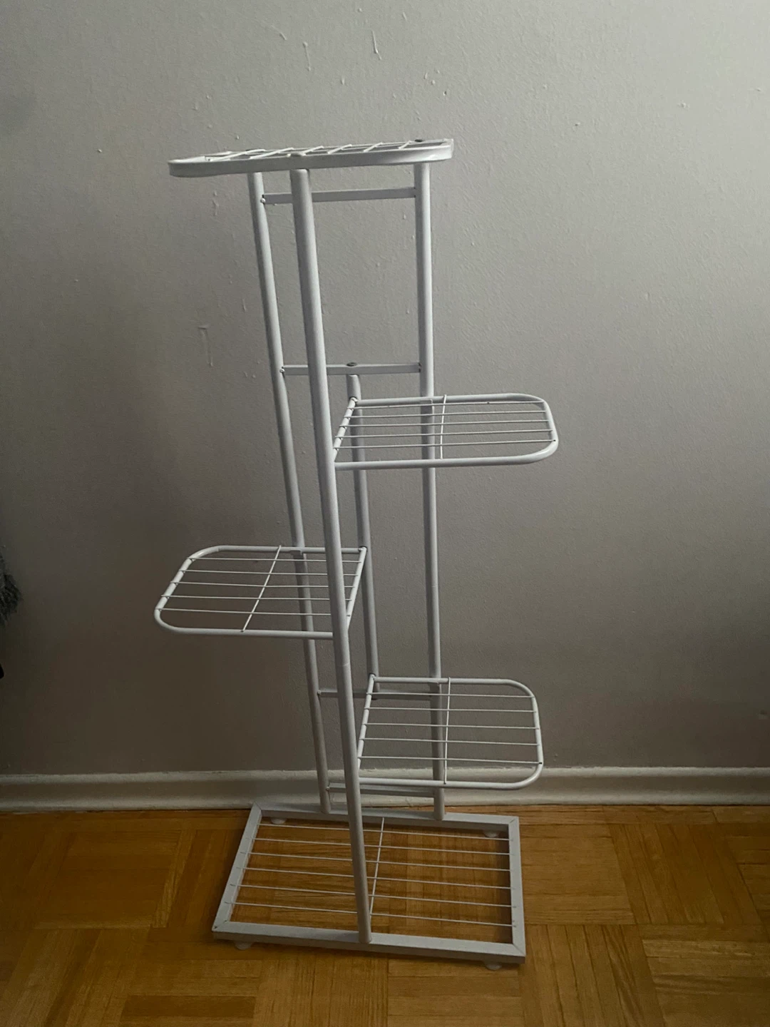 White Metal Plant Stand - photo 2