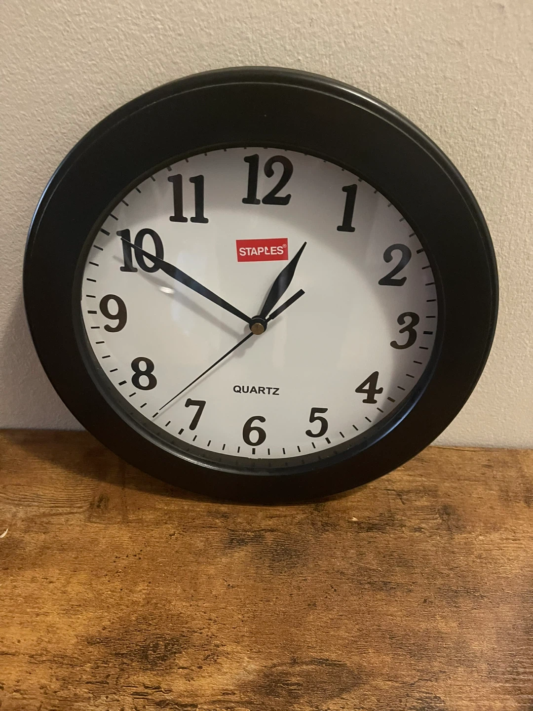 Staples Quartz Wall Clock - Black - photo 3