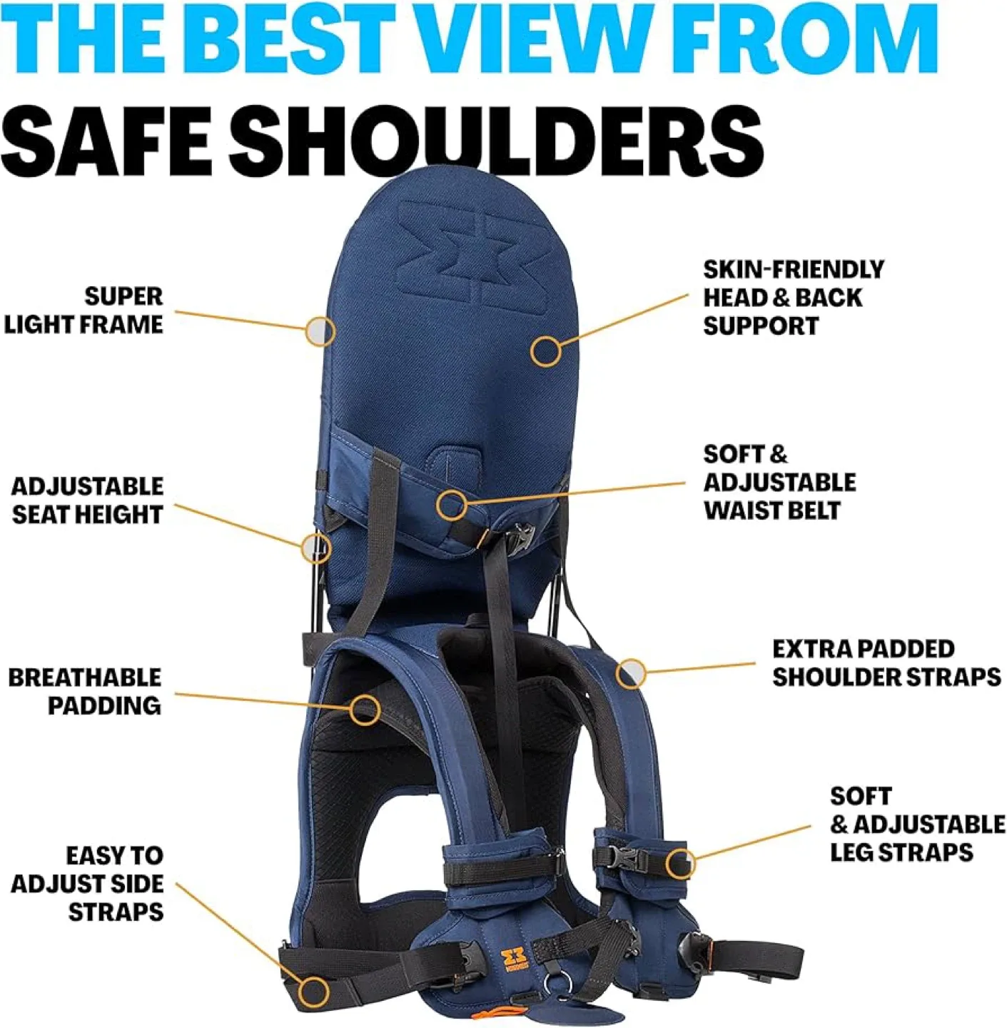 MiniMeis G4 Shoulder Baby Carrier - Navy image indicator(5)