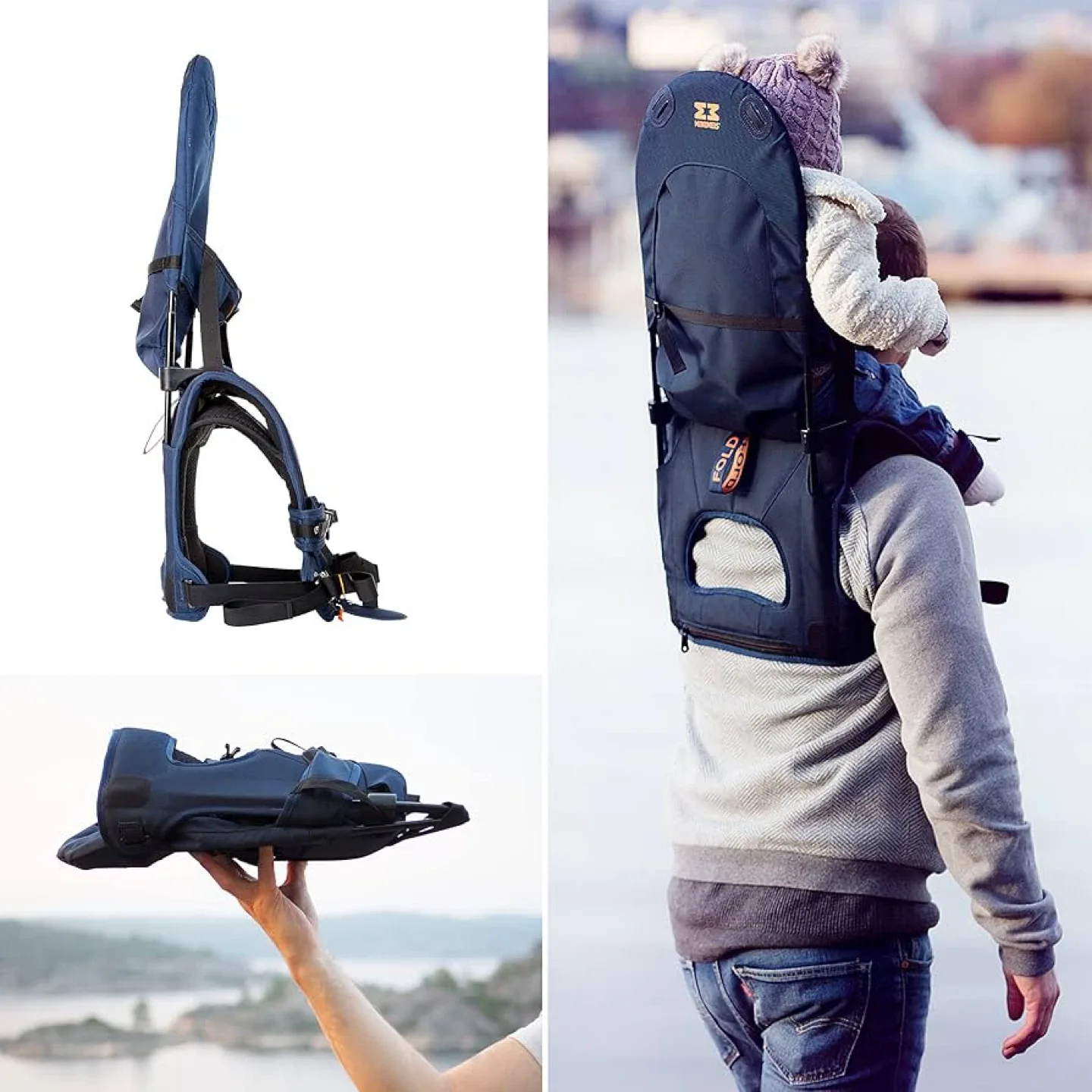 MiniMeis G4 Shoulder Baby Carrier - Navy image indicator(6)