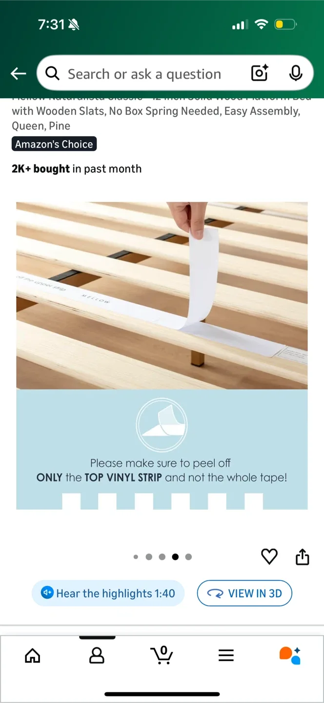 Mellow Naturalista Classic Queen Wood Platform Bed image indicator(3)