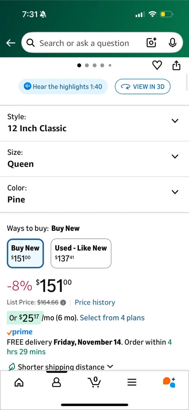 Mellow Naturalista Classic Queen Wood Platform Bed image indicator(6)