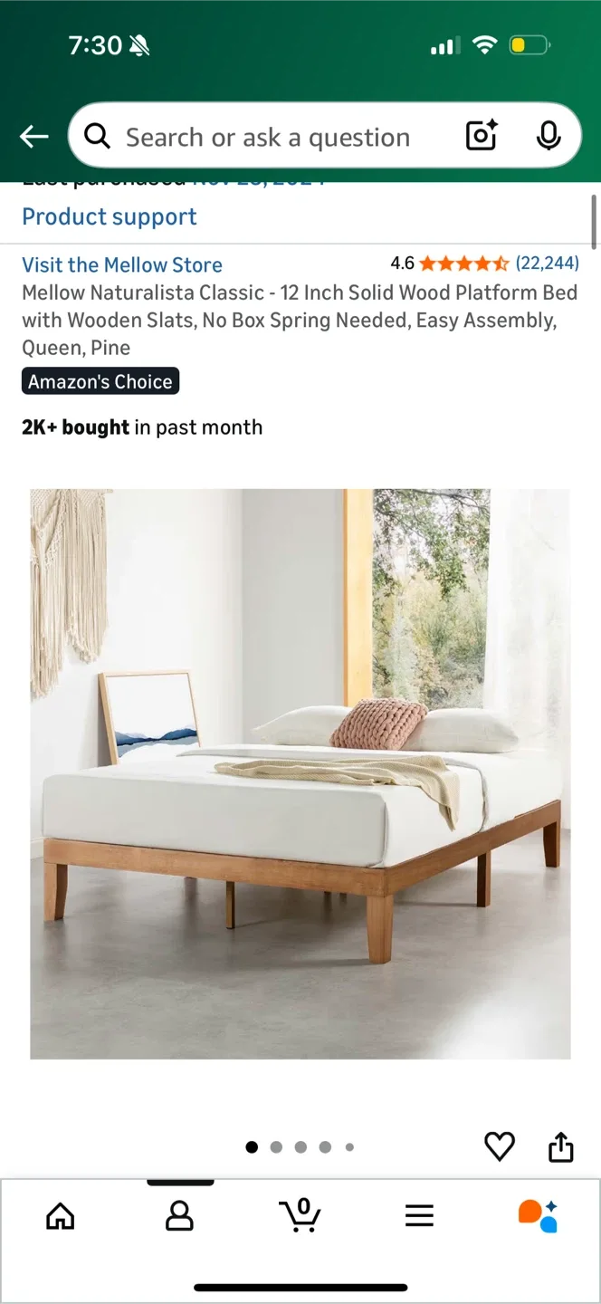 Mellow Naturalista Classic Queen Wood Platform Bed image indicator(7)