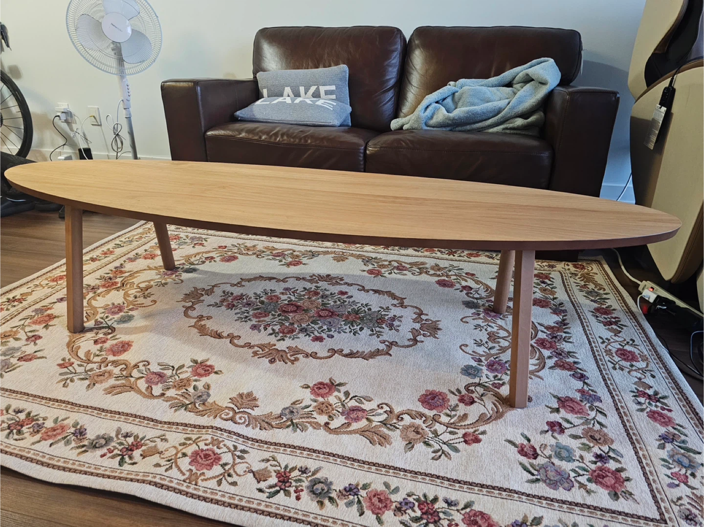 Oval Wooden Coffee Table - photo 2