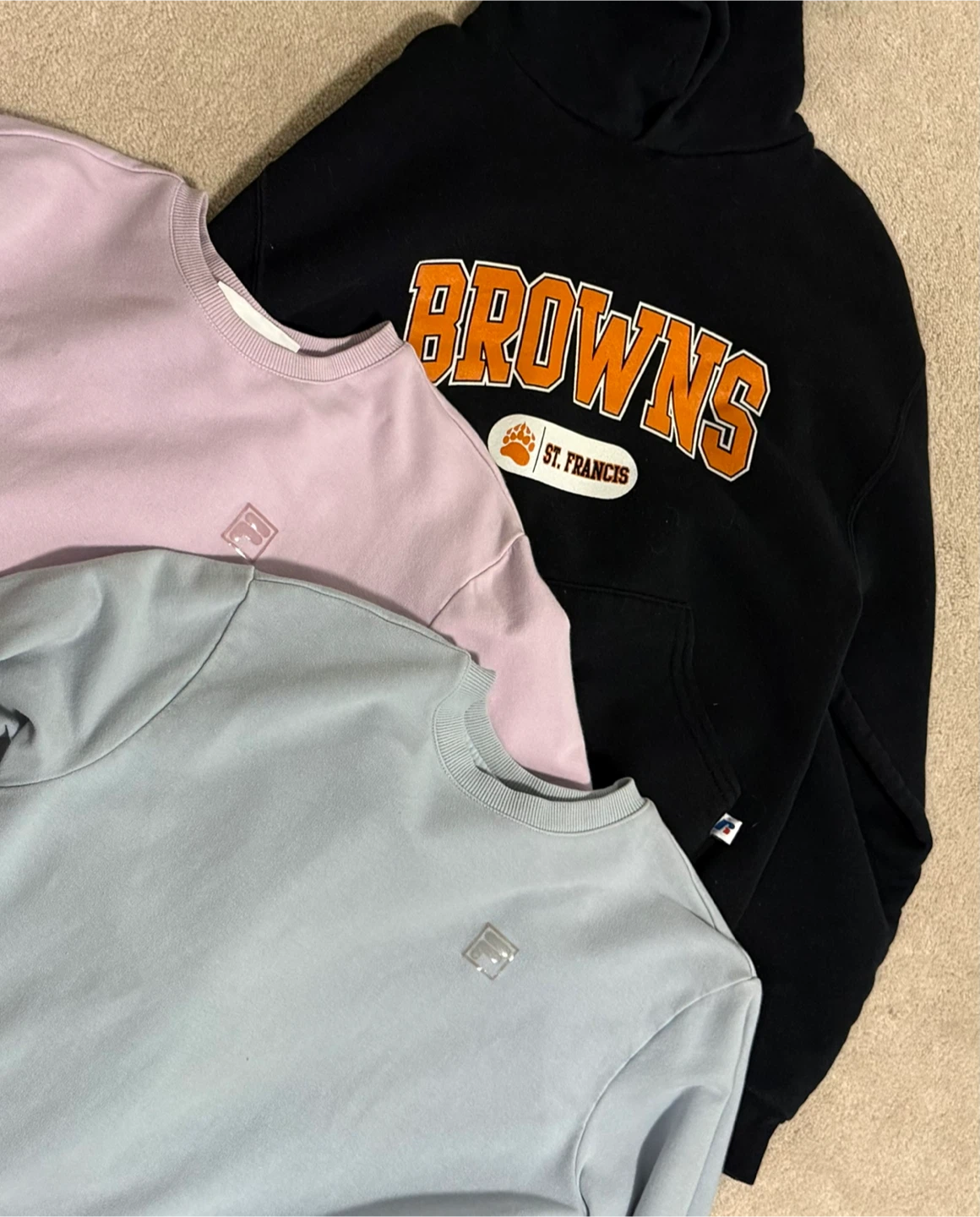 Russell and Fila Sweaters