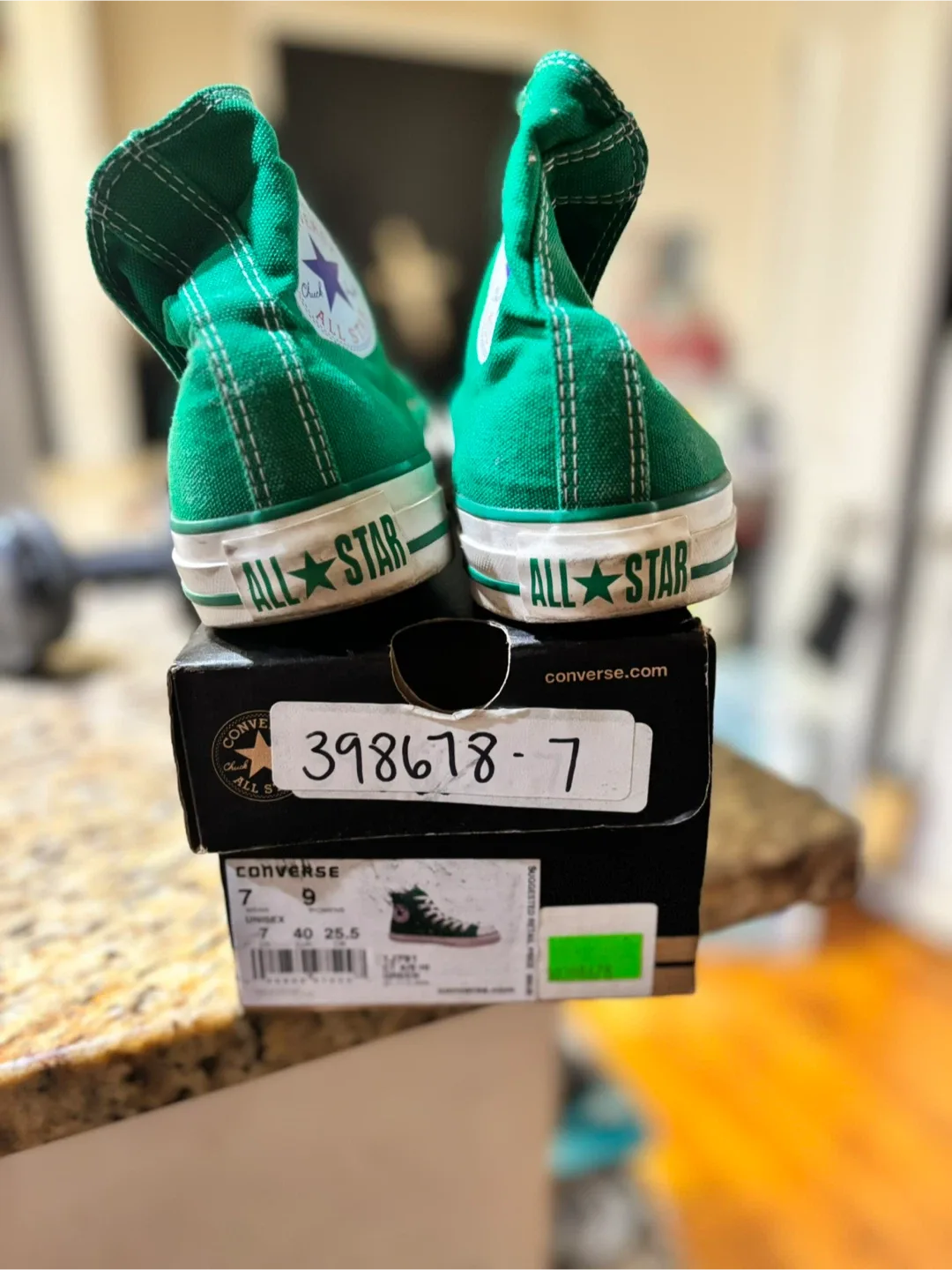 Converse Chuck Taylor All Star Hi Green, Men's 7 image indicator(2)