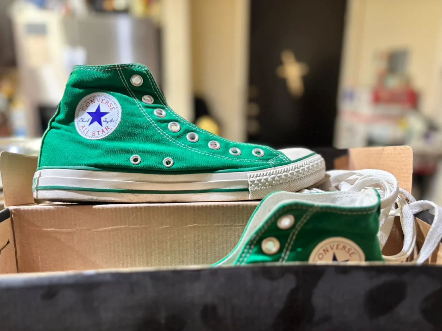 Converse Chuck Taylor All Star Hi Green, Men's 7 image indicator(4)