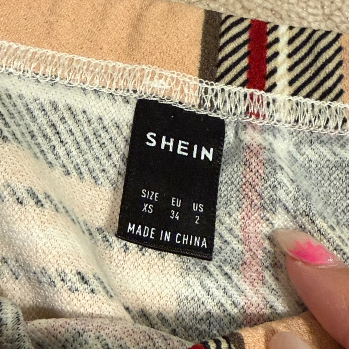 Plaid Mini Skirt -Size XS image indicator(2)