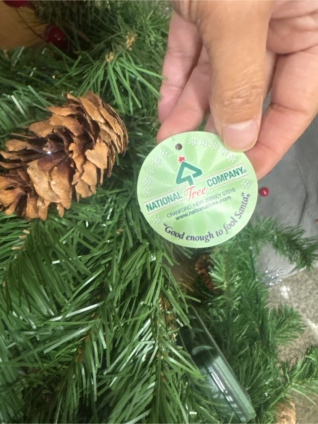 National Tree Company Pre-Lit Christmas Wreath