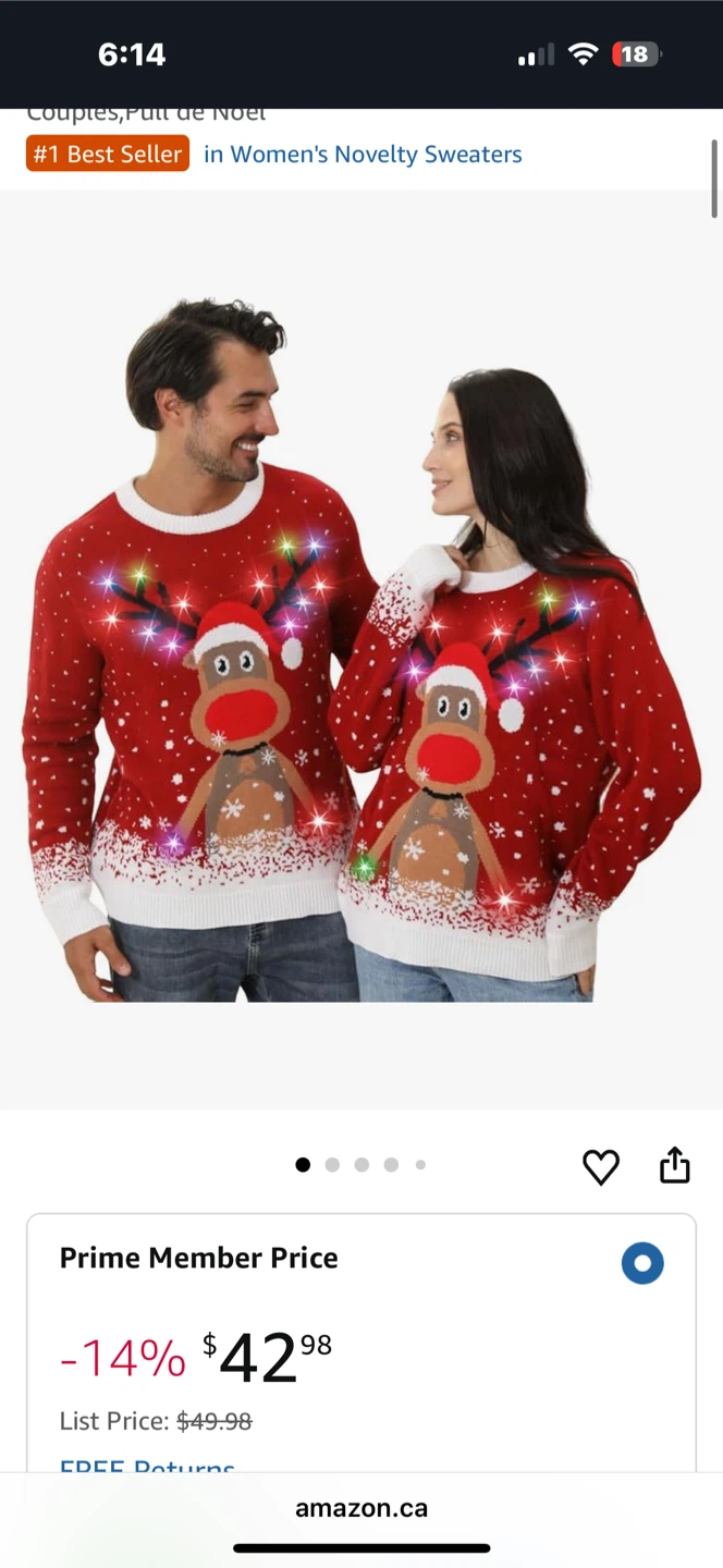Novelty Light Up Christmas Sweater - photo 4