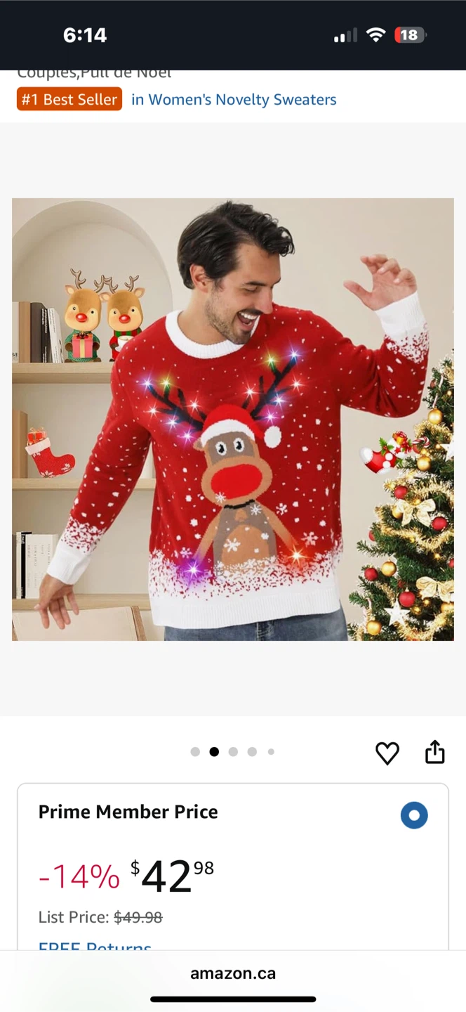Novelty Light Up Christmas Sweater - photo 3