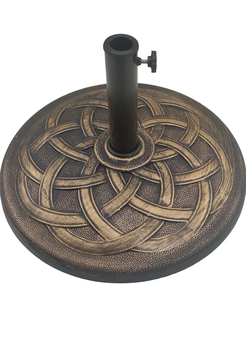 42 lb Round Heavy Umbrella Base Stand Weight for Outdoor, Bronze thumbnail