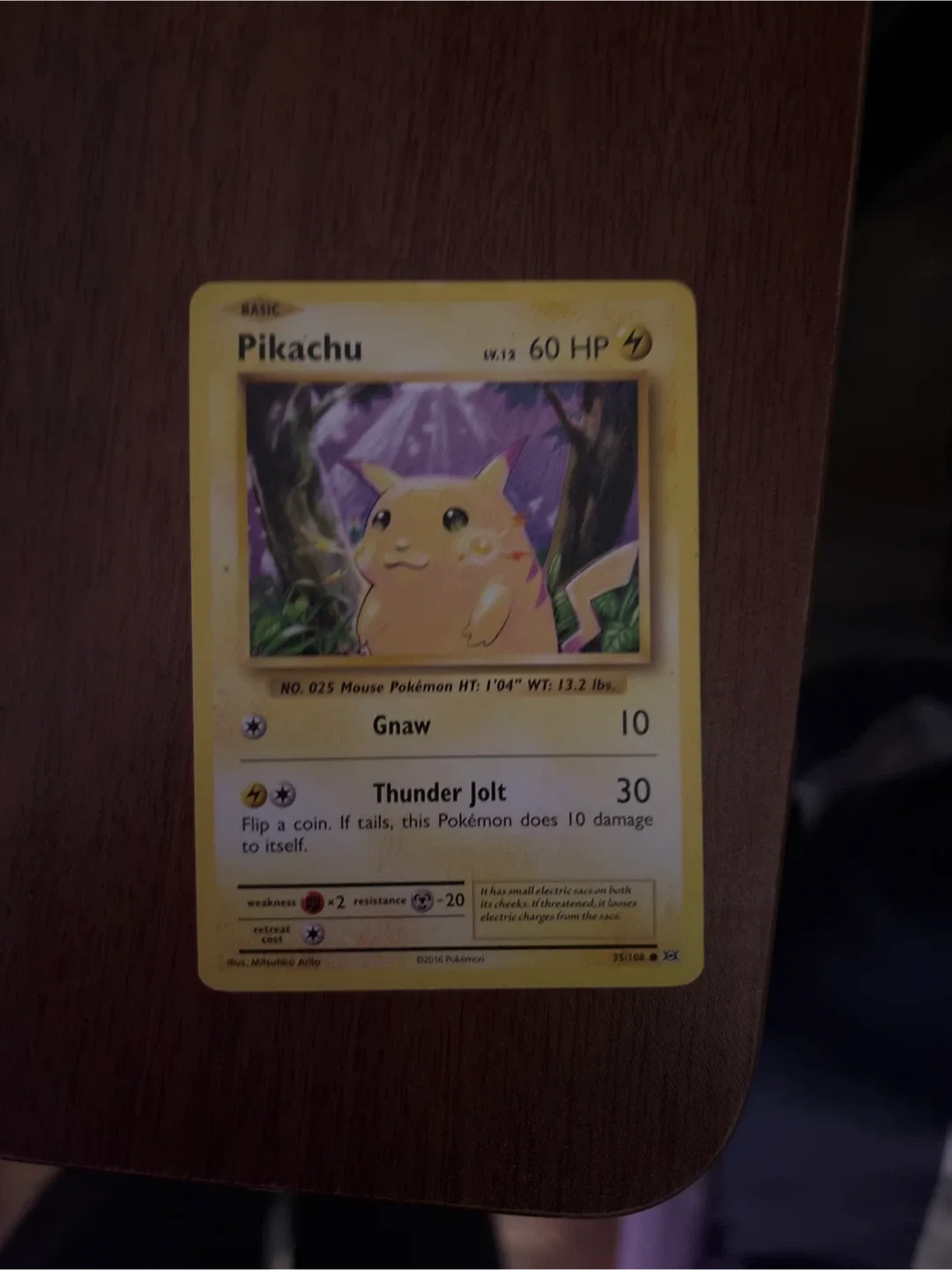 Pikachu Pokemon Card