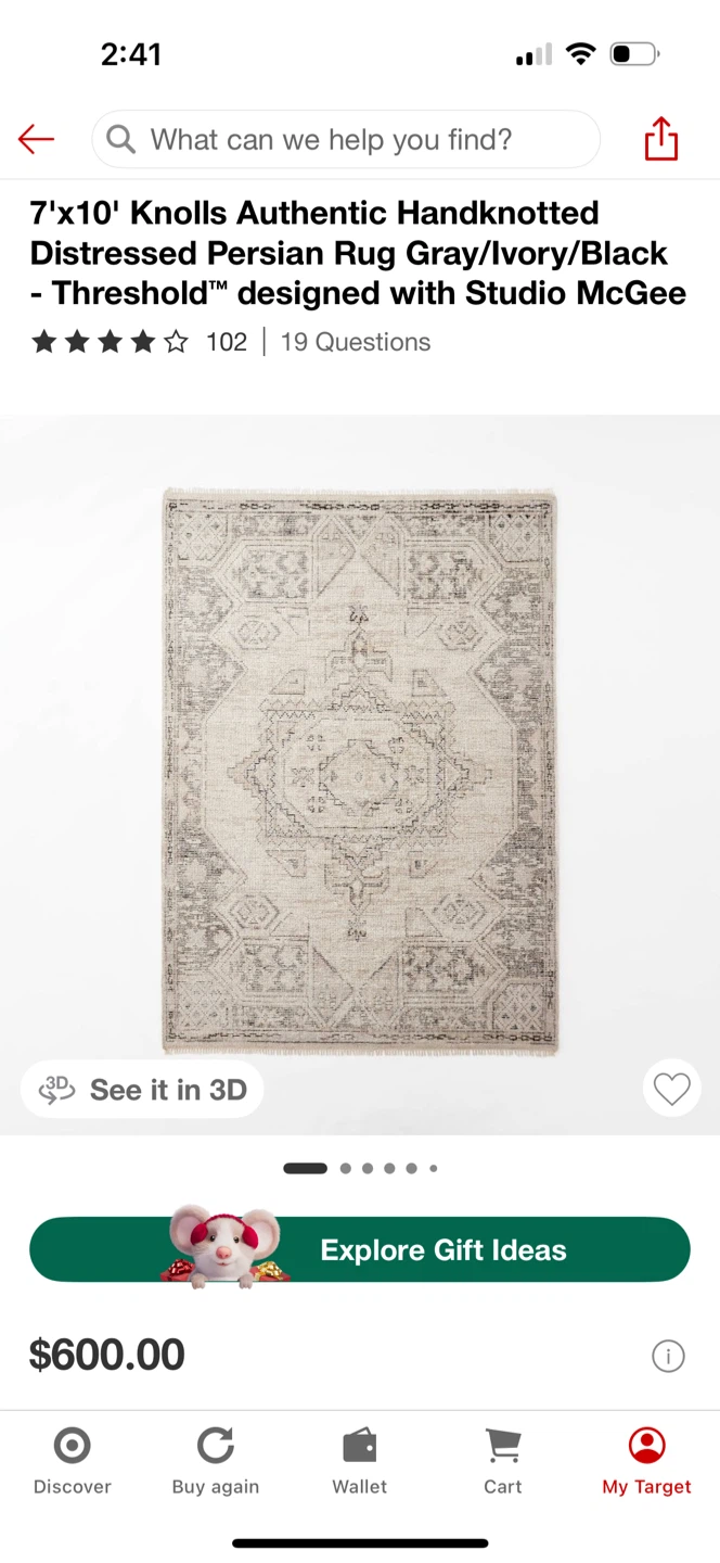 Threshold Knolls Persian Rug 7'x10' - photo 2