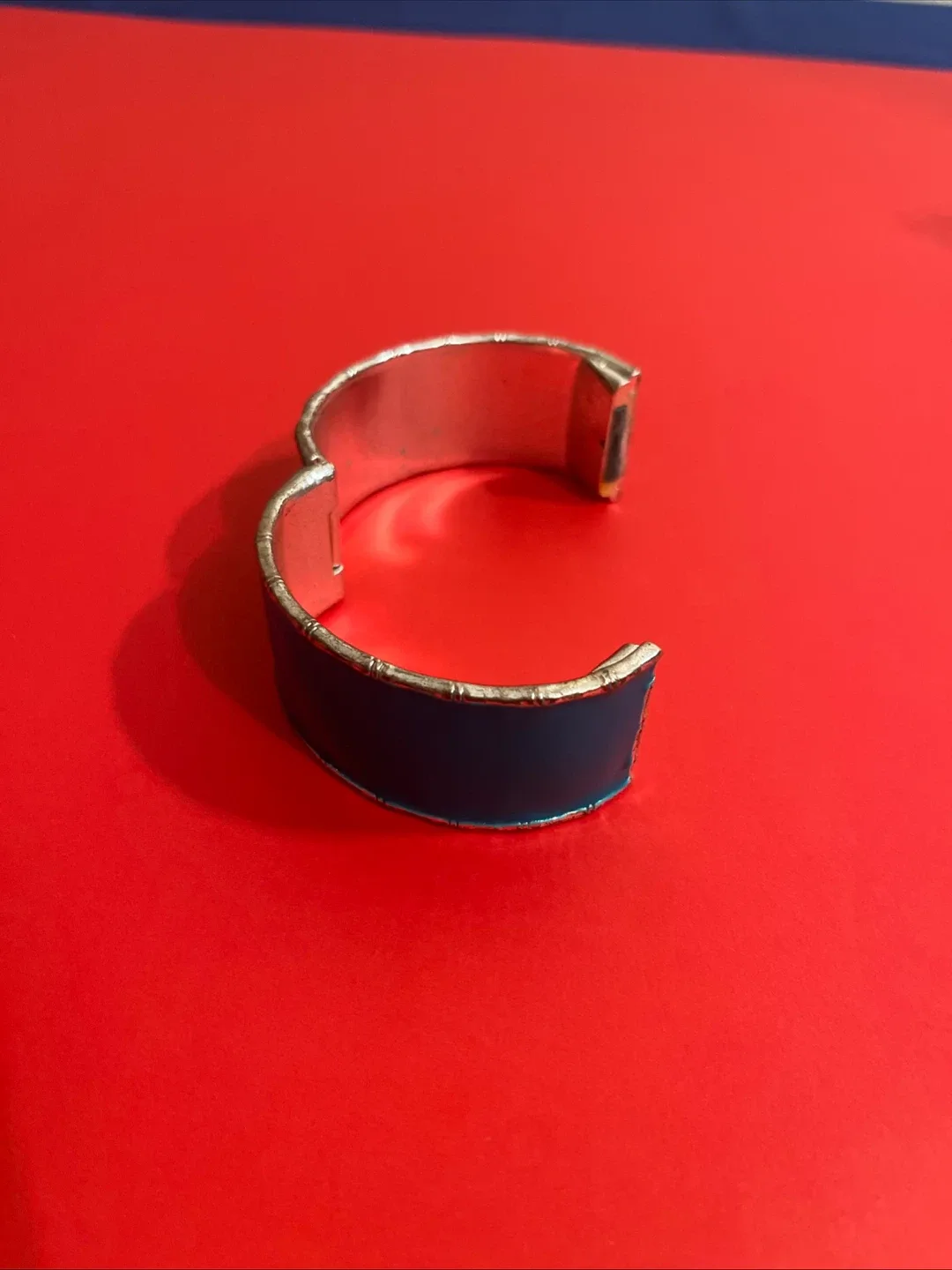 Blue & Silver Bangle Bracelet - 2.25" Diameter image indicator(3)
