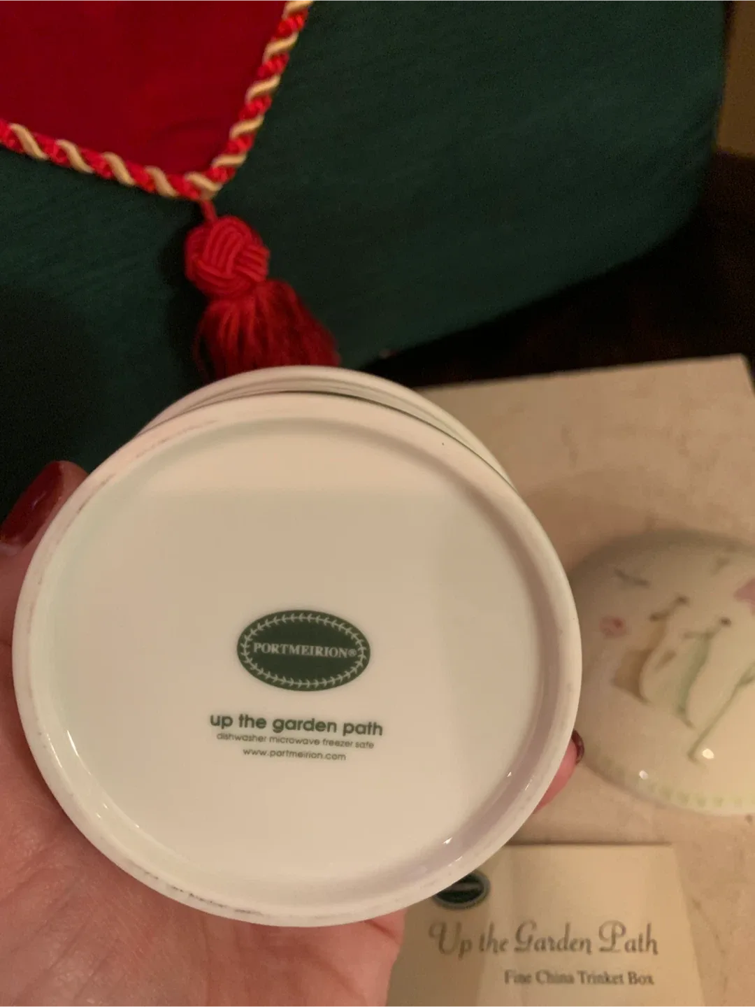 Portmeirion Up the Garden Path Trinket Box image indicator(4)