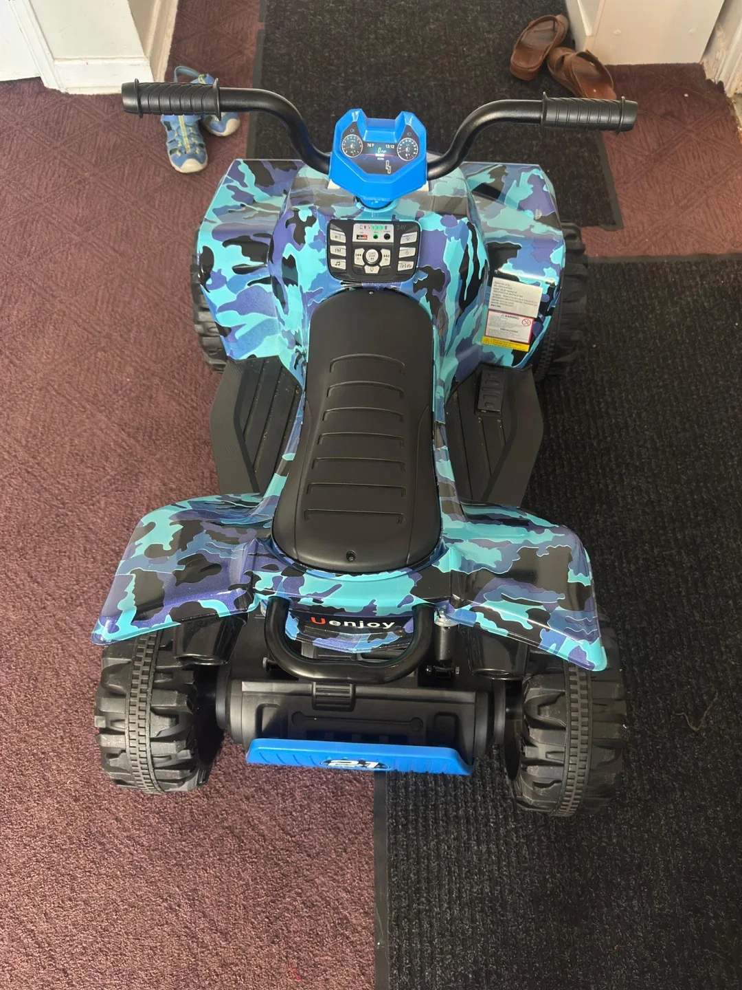 Uenjoy 21 Sport Blue Camo Ride-On ATV image indicator(4)