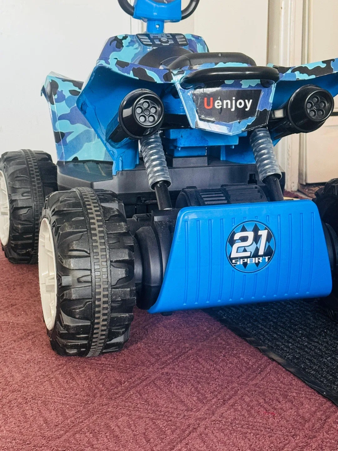 Uenjoy 21 Sport Blue Camo Ride-On ATV image indicator(5)