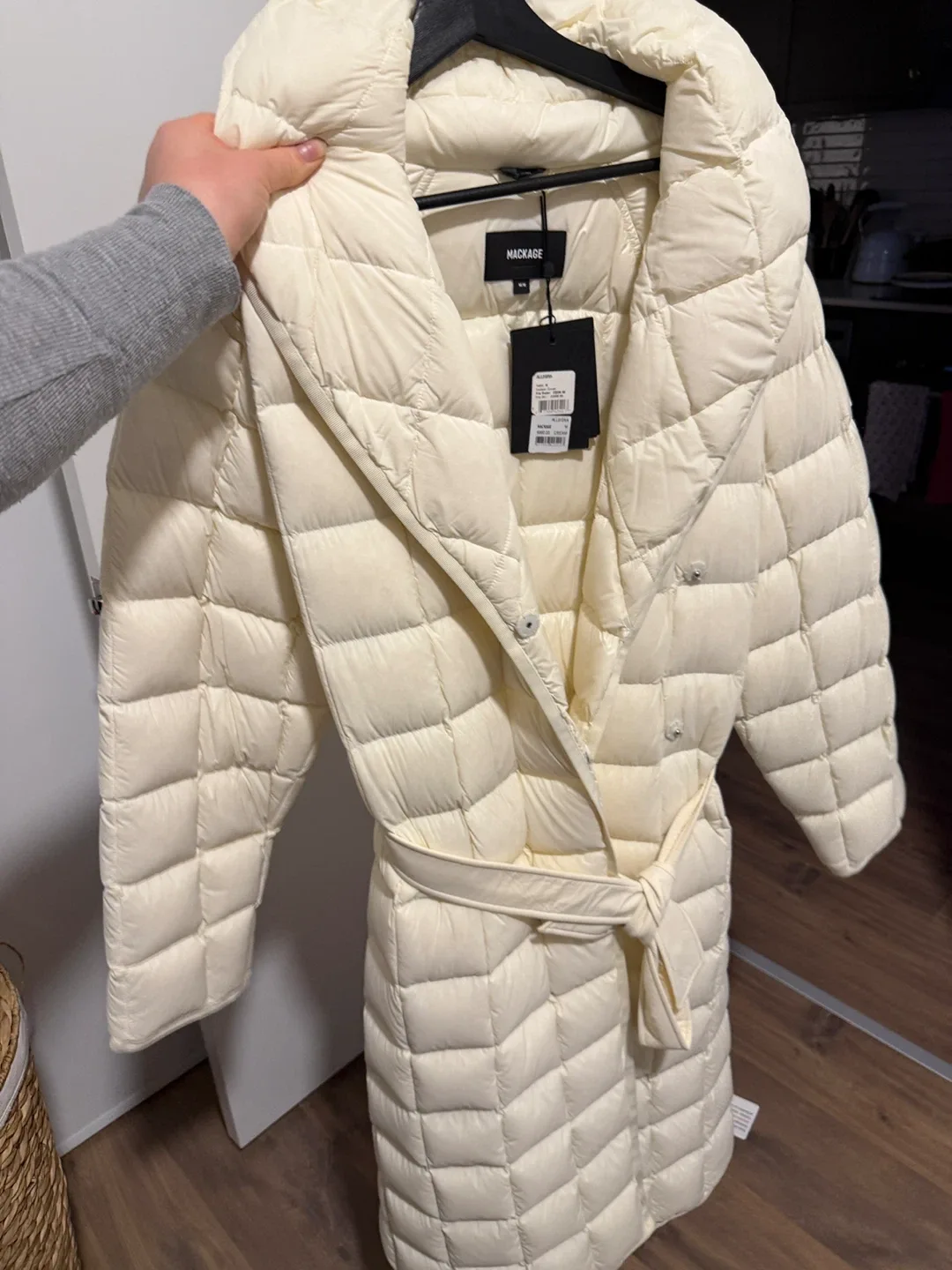 Mackage Allegra Cream Puffer Coat - Size M