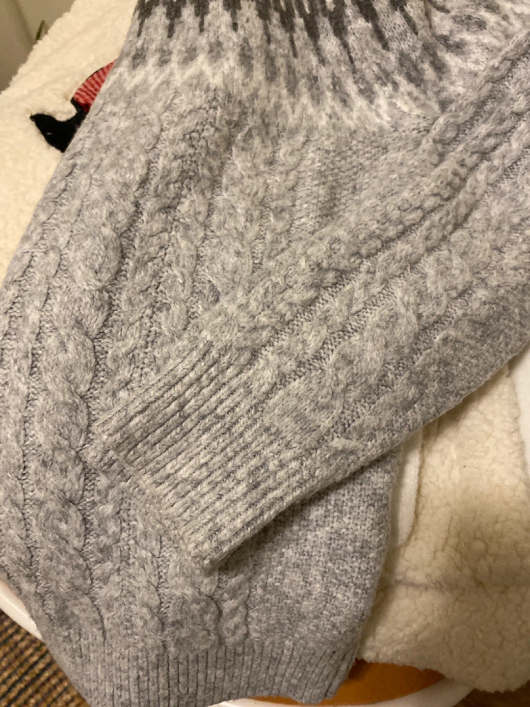 Grey Patterned Sweater - photo 2