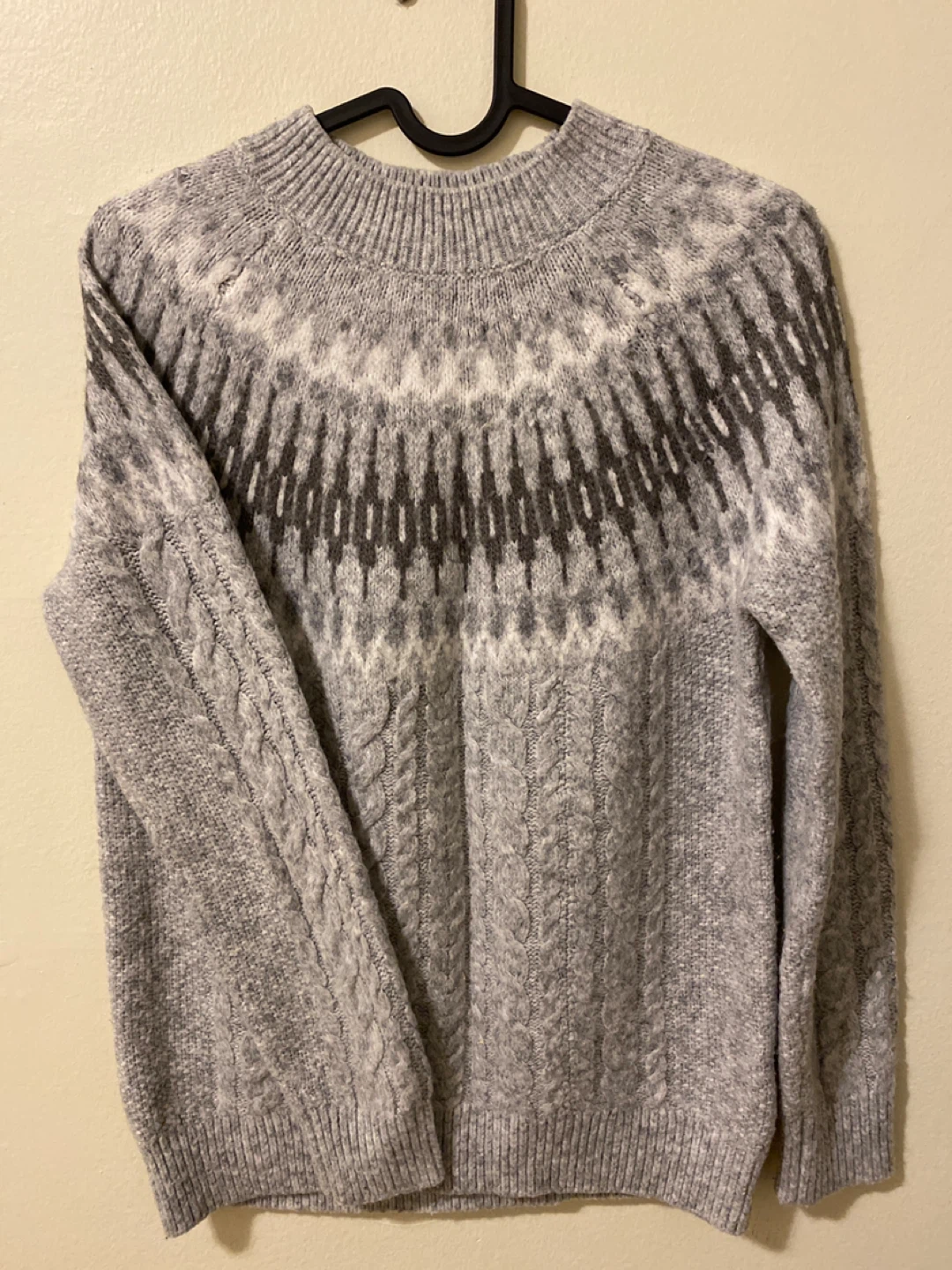 Grey Patterned Sweater