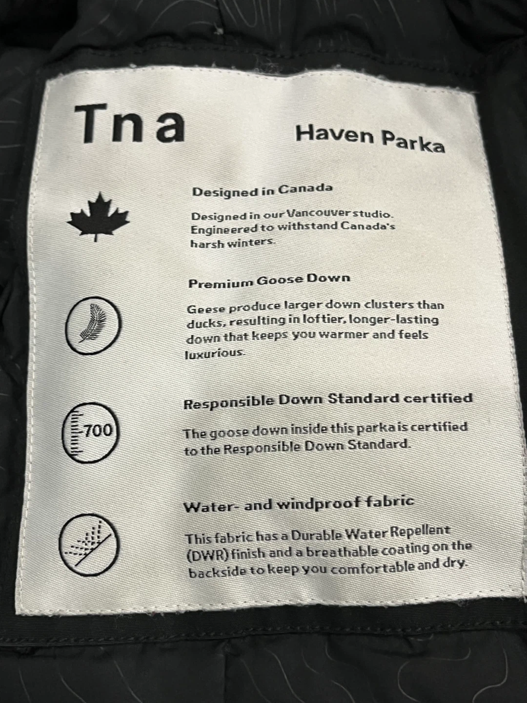 Aritzia -Tna Haven Parka - Size S - photo 3