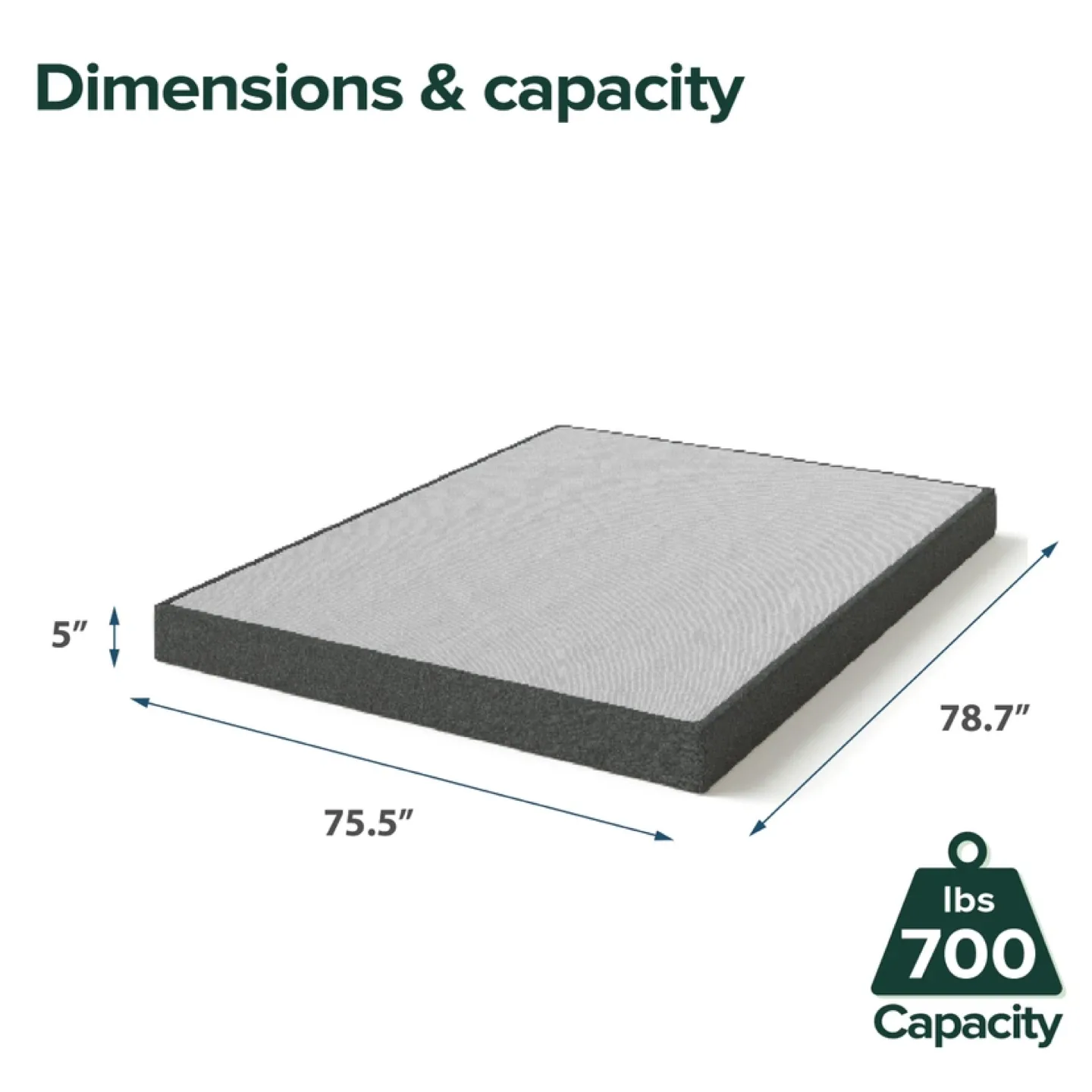 5” WonderBox Smart Box Spring, King image indicator(3)