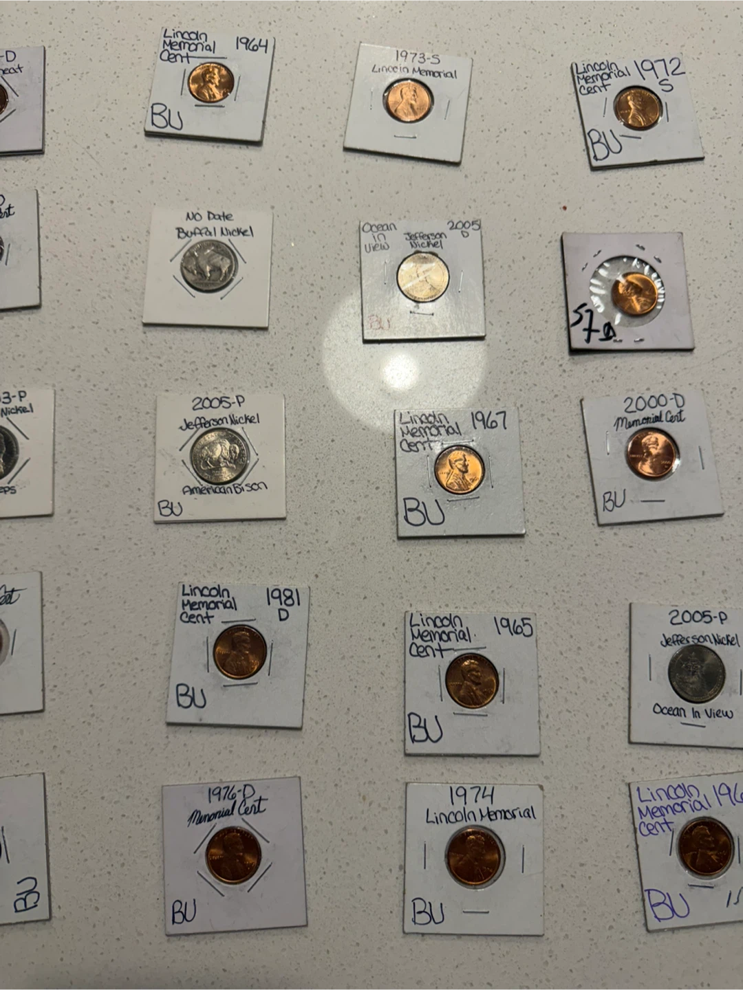 30 Assorted Lincoln Memorial Cents and Jefferson Nickels - photo 3