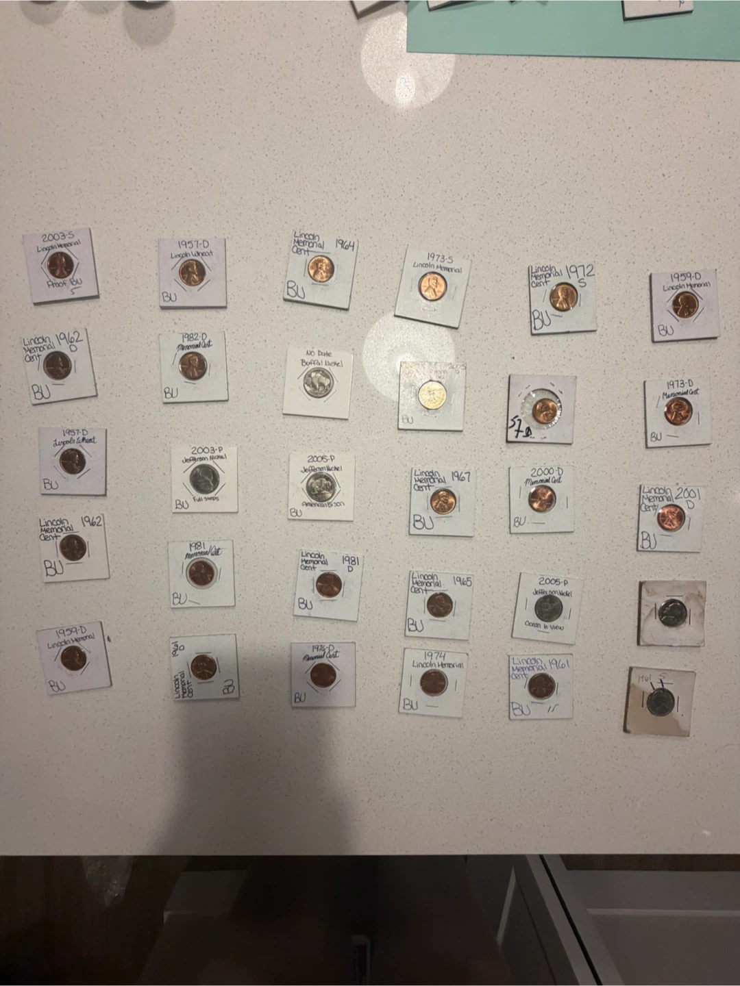 30 Assorted Lincoln Memorial Cents and Jefferson Nickels - photo 5