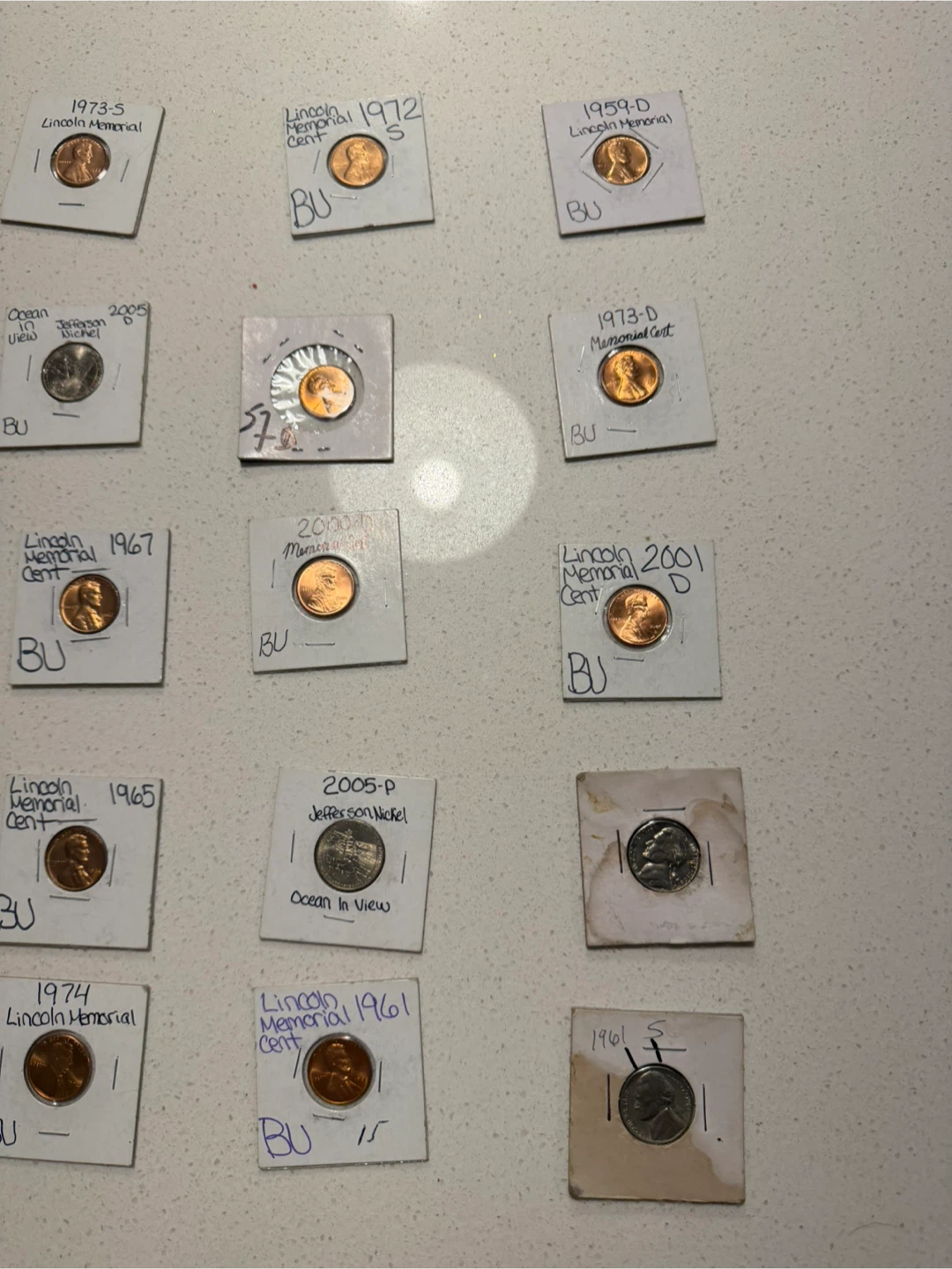 30 Assorted Lincoln Memorial Cents and Jefferson Nickels - photo 2