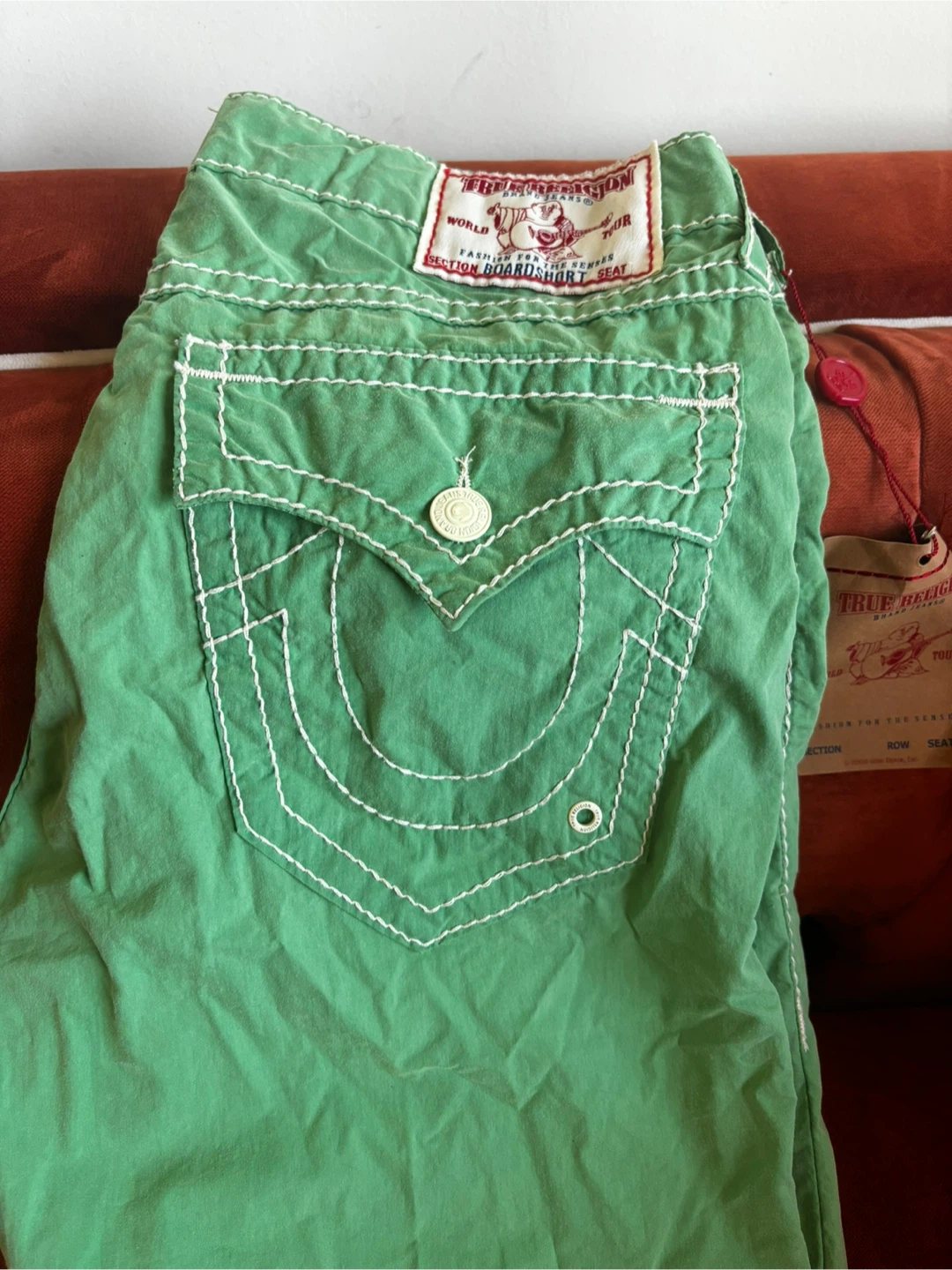 True Religion Green Board Shorts - photo 2