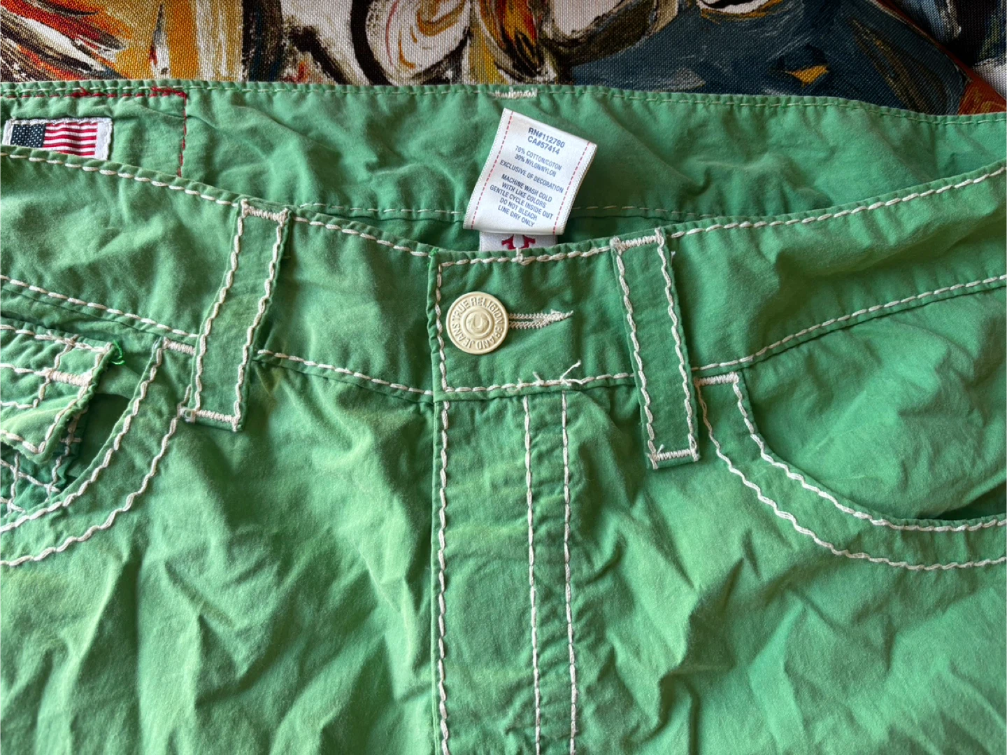 True Religion Green Board Shorts - photo 5