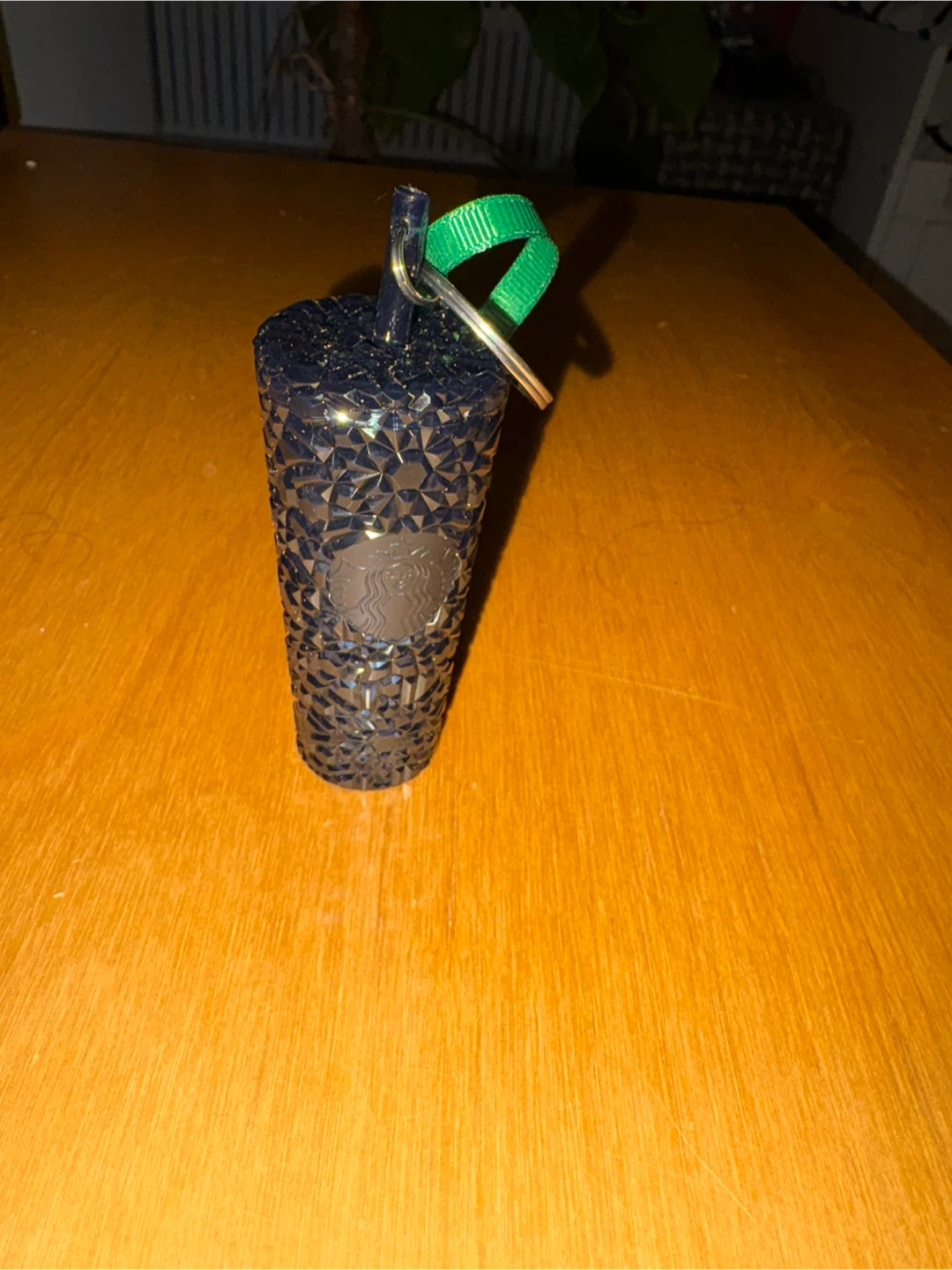 Starbucks Black Studded Tumbler Keychain