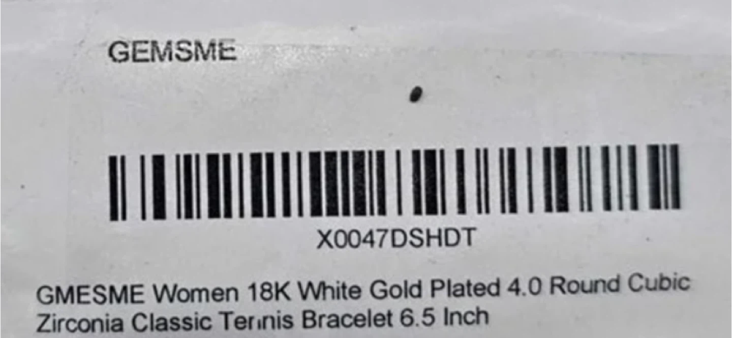 GEMESME 18K White Gold Plated Bracelet 6.5 Inch - photo 2