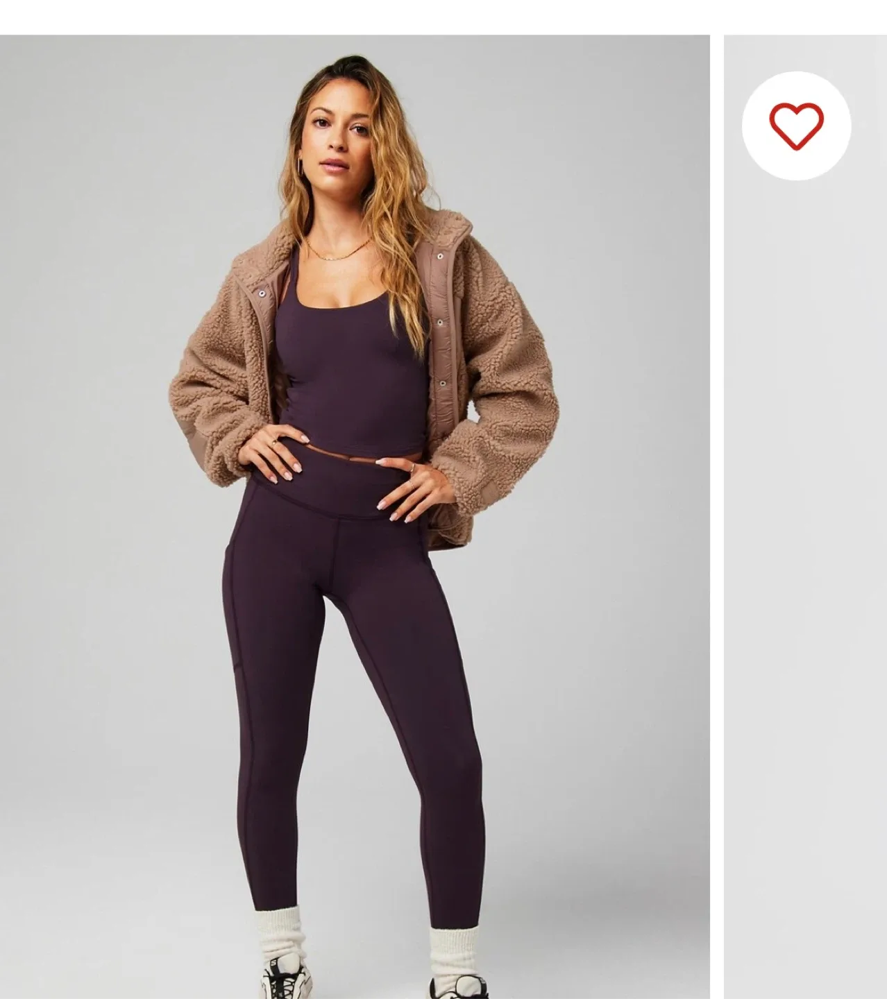 Fabletics Teddy Tahoe Jacket- Size M image indicator(4)