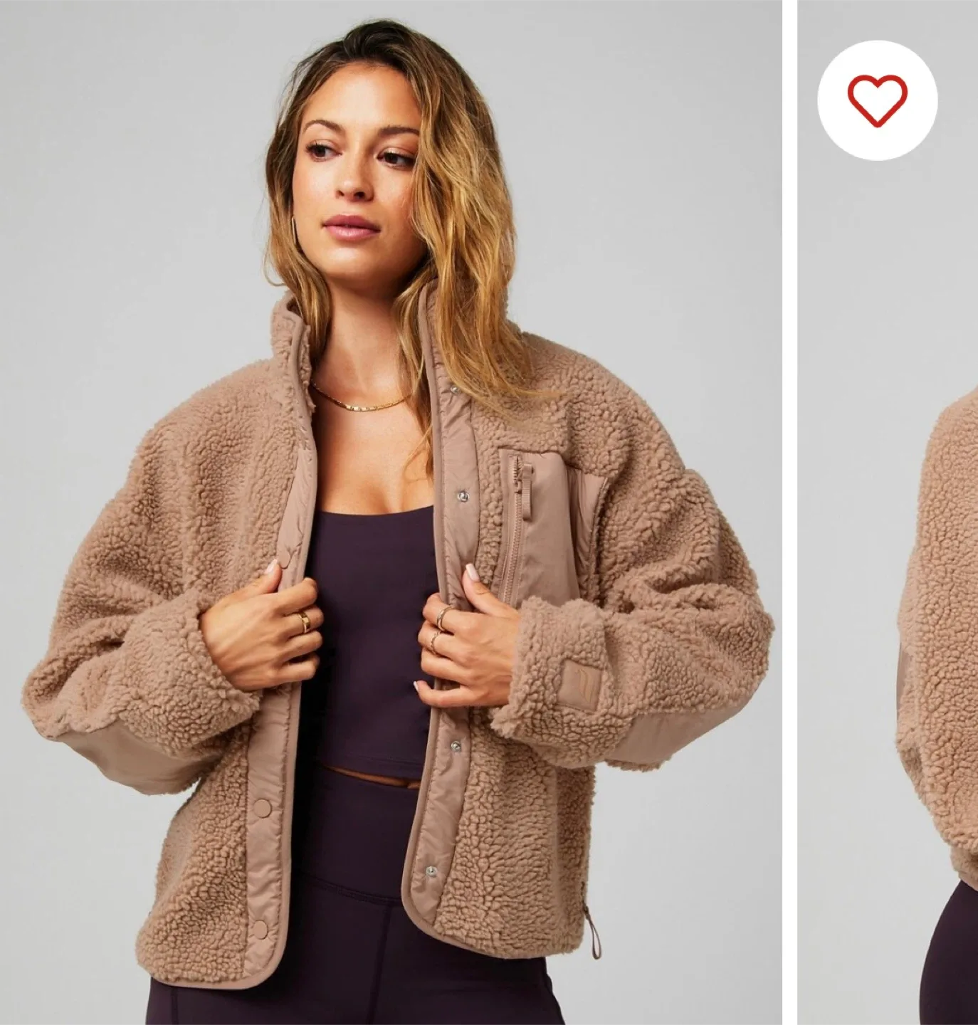 Fabletics Teddy Tahoe Jacket- Size M image indicator(2)