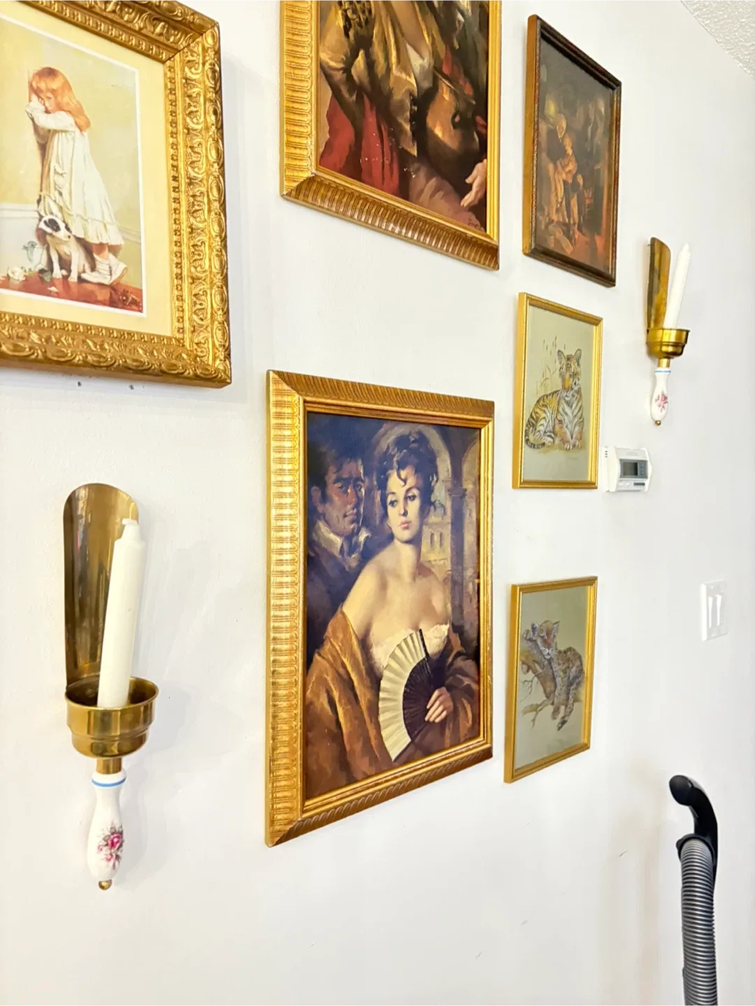 Vintage Brass Candle Holder Sconce image indicator(2)