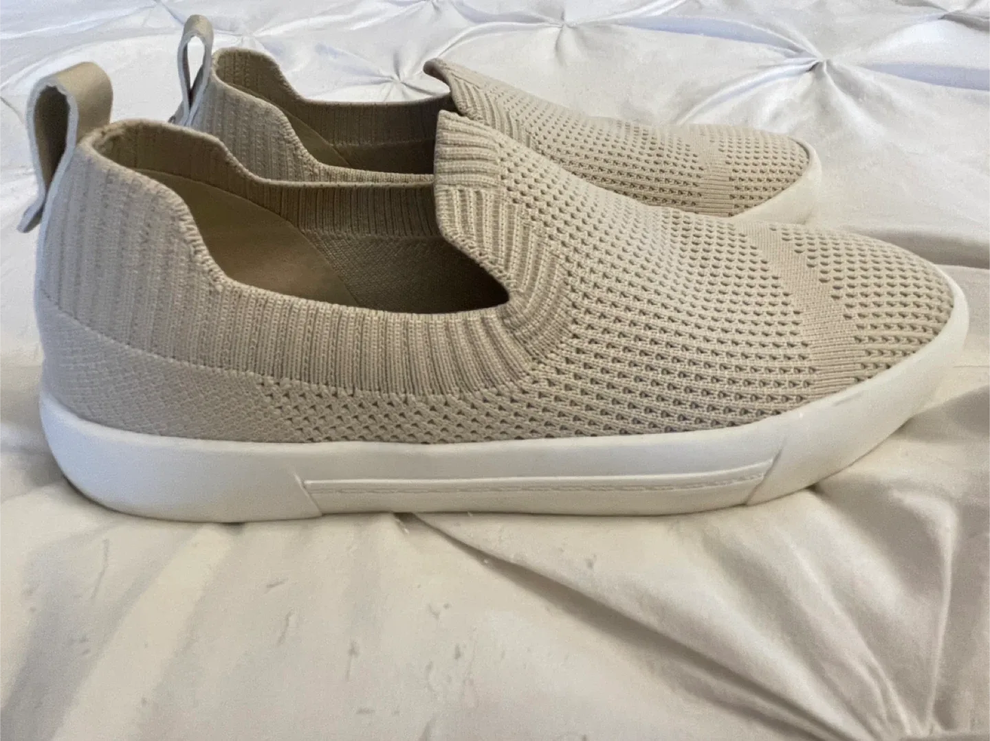 Call It Spring Beige Slip-On Sneakers - Size 6