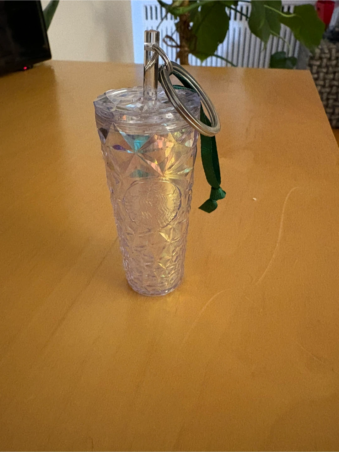 Starbucks Iridescent Tumbler Keychain