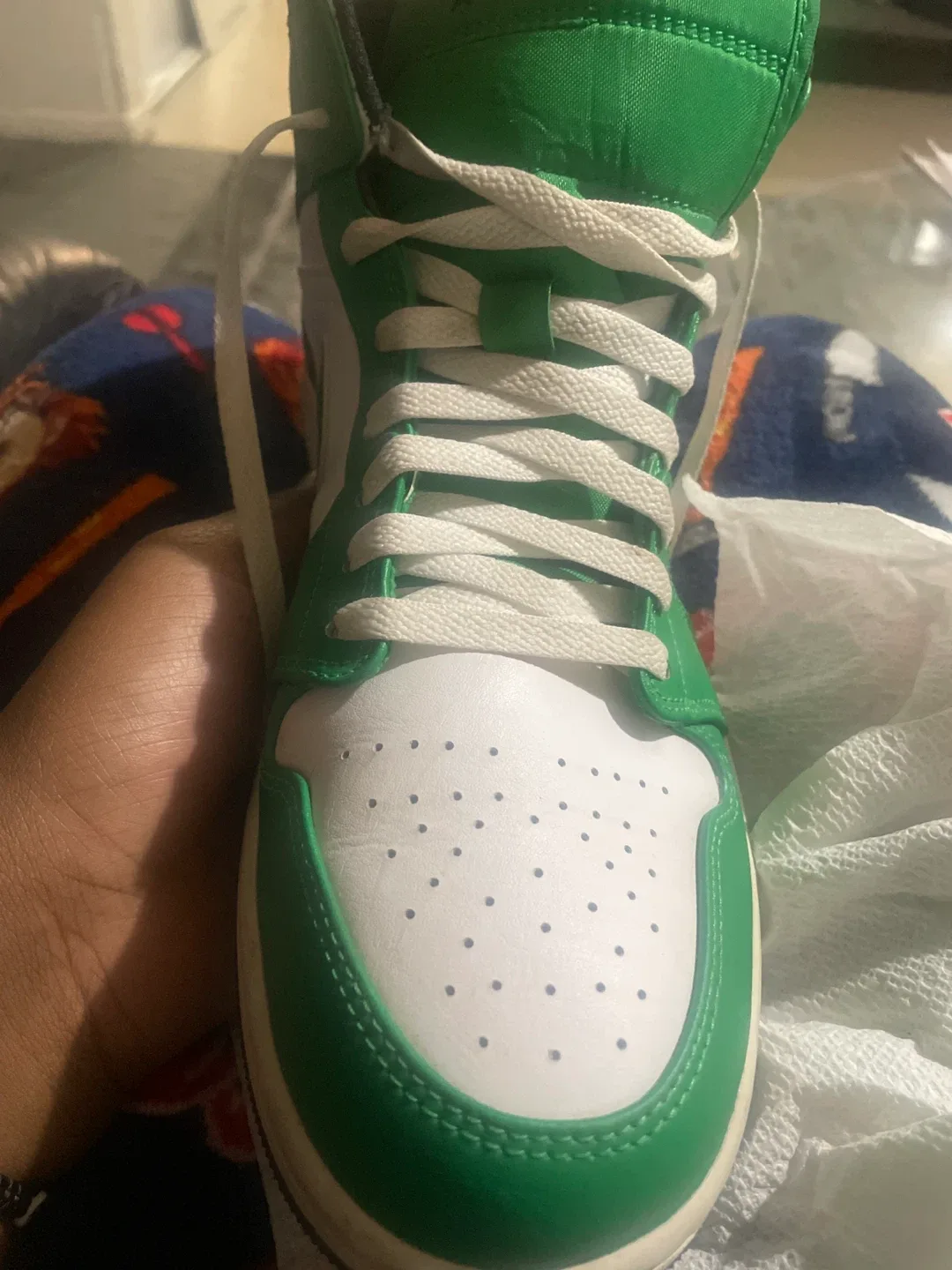 Nike Air Jordan 1 Mid Green/White image indicator(2)