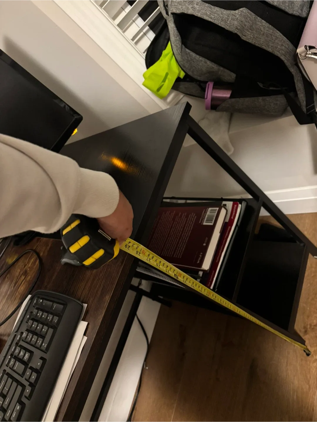 Wood and Metal Corner Desk image indicator(2)