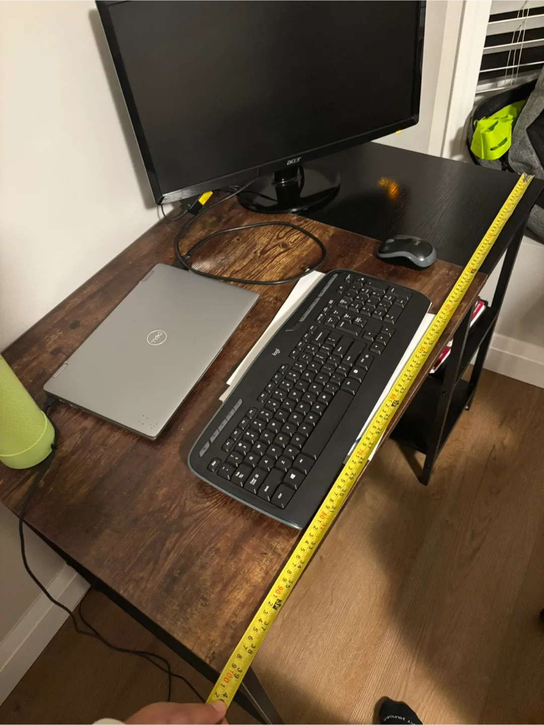 Wood and Metal Corner Desk image indicator(3)