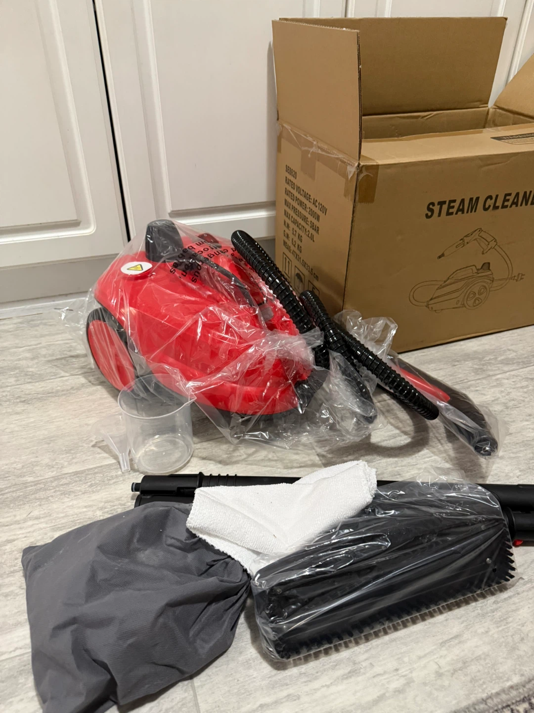 NEW 1800W Multipurpose Steam Cleaner, 5 BAR 160°C - photo 2