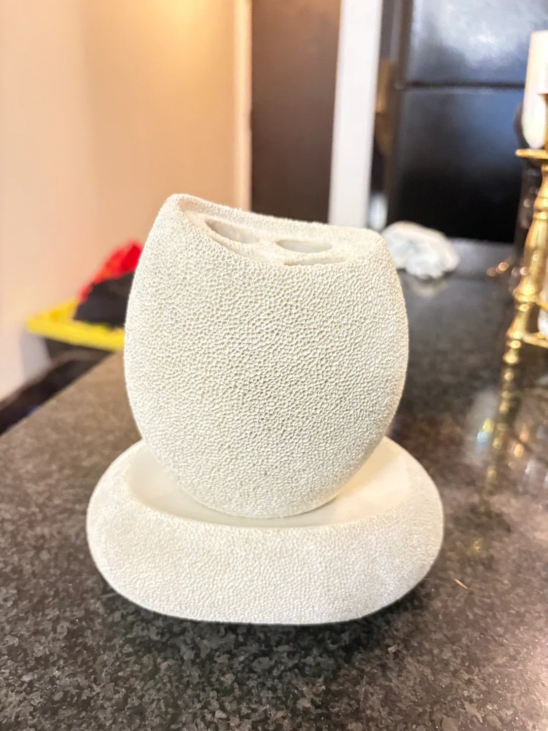 Bathroom Toothbrush Holder and Soap Dish Set thumbnail