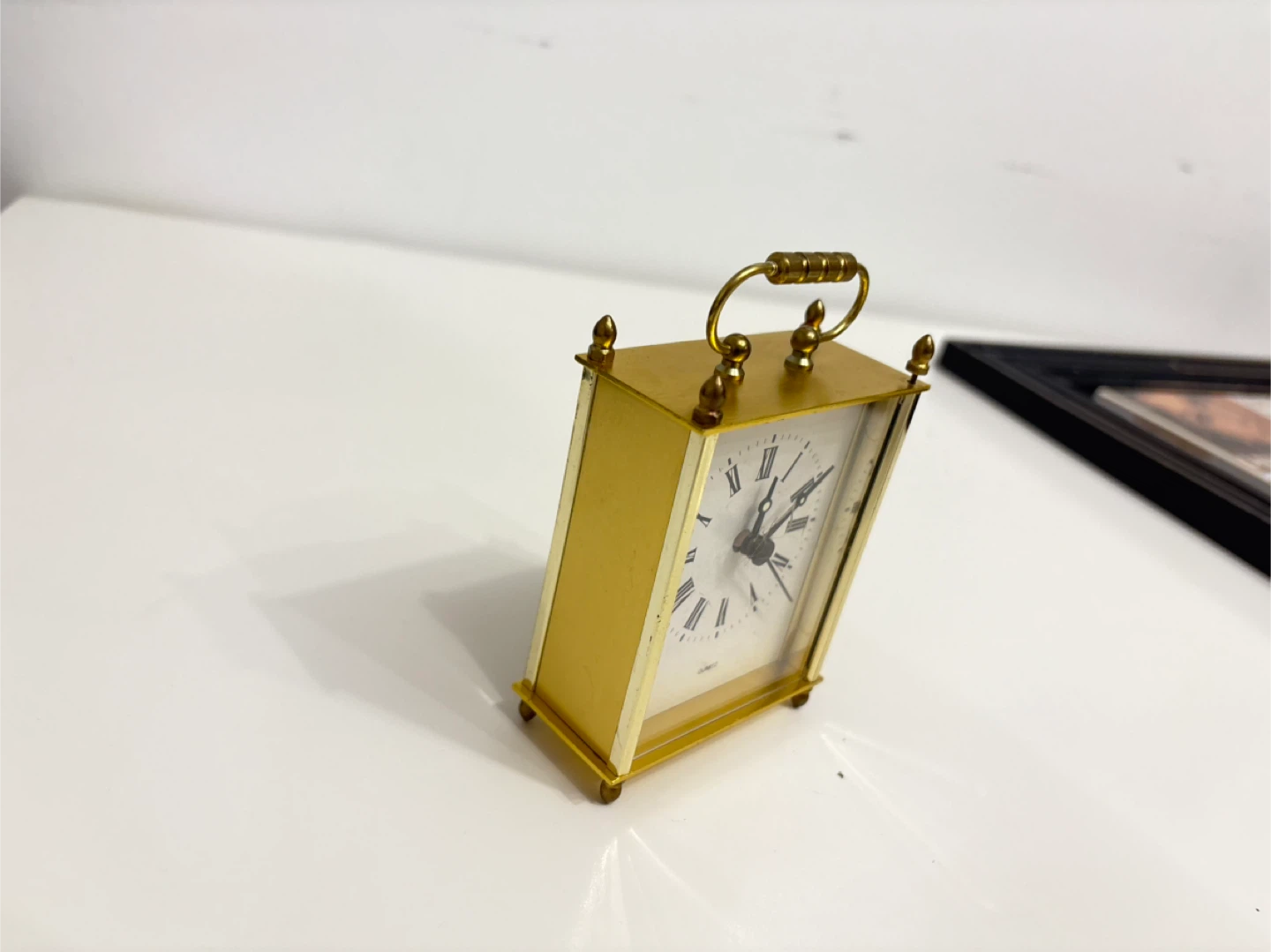 Vintage Quartz Carriage Clock - Gold Finish - photo 3